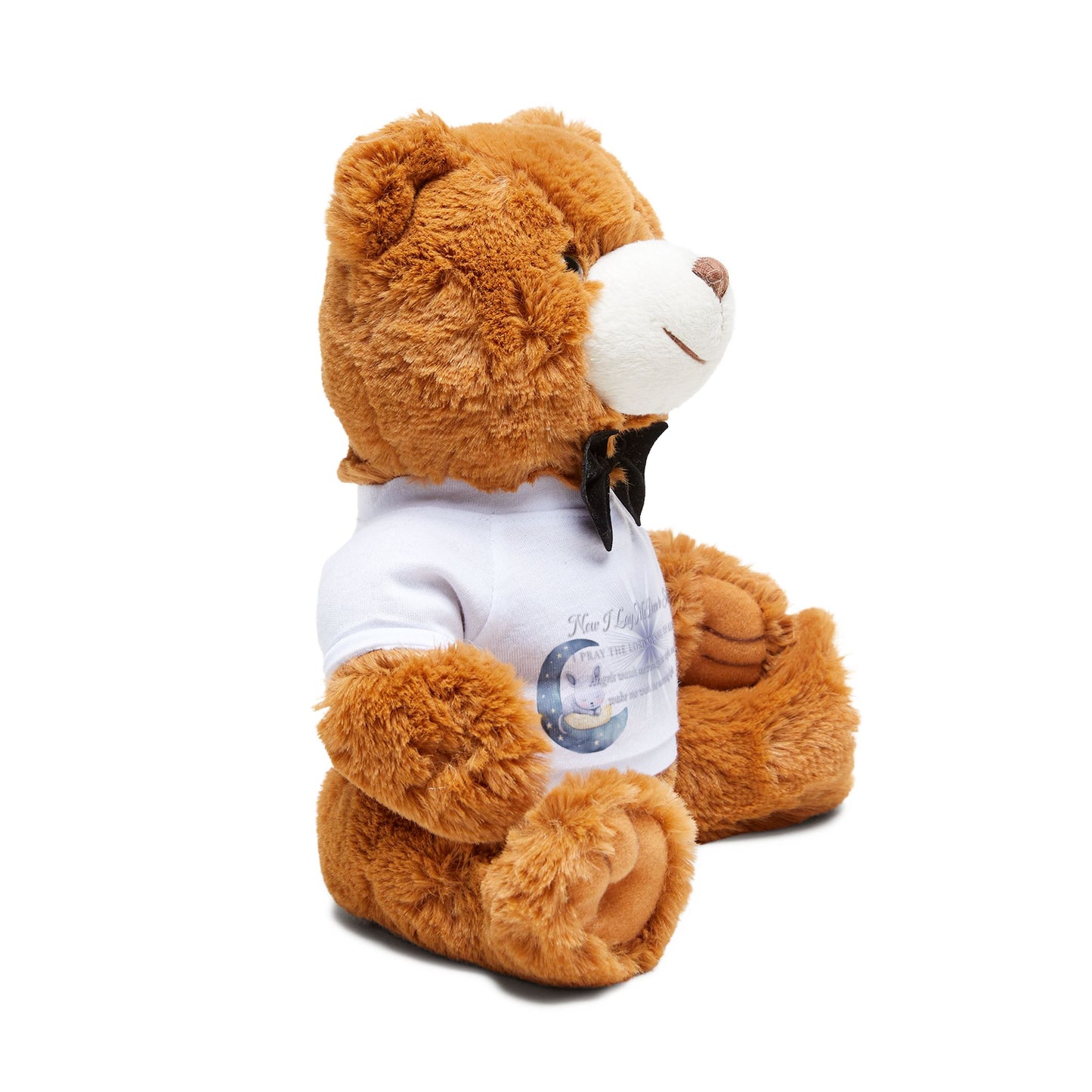 Now I Lay Me Down to Sleep Inspirational Teddy Bear with T-Shirt | Perfect Gift for Newborn and Toddlers, Perfect for Baby Showers and Birthdays