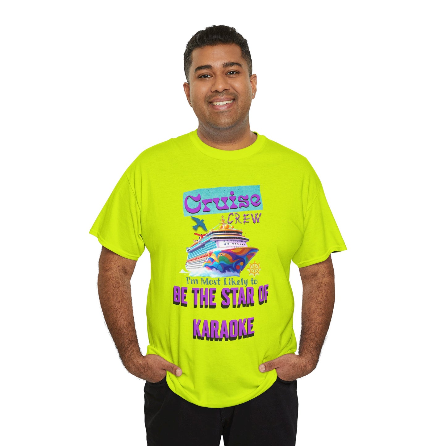 Cruising Karaoke Unisex Tee - Fun Cruise Travel Shirt, Cruise Vacation Outfit, Cruise Summer Party Gear, Gift for Cruise Lovers, Funny Shirt