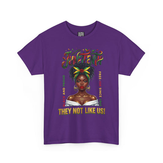 Juneteenth Celebration Tee — "They Not Like Us" Black History Graphic Shirt