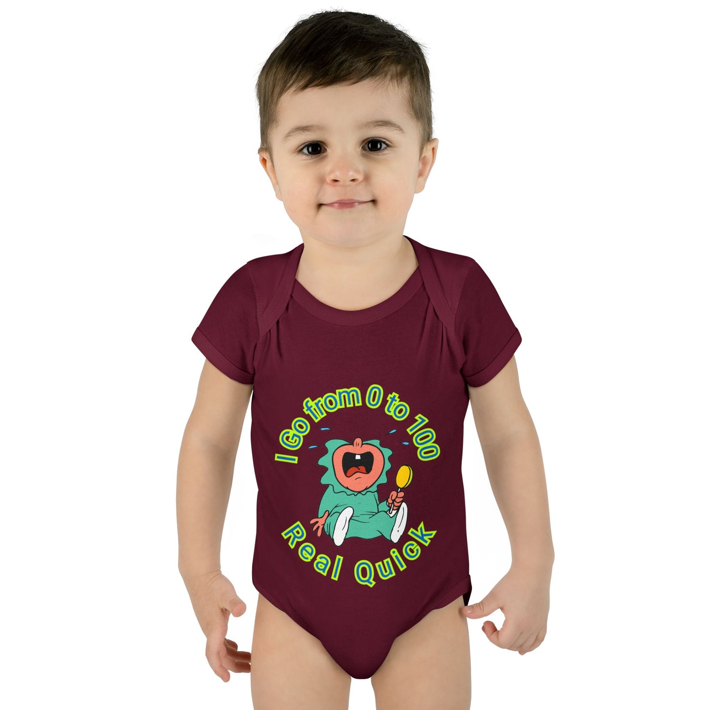 Funny Baby Onesies from 0 to 24 Months, Cute Colorful Baby Onesies for Boy or Girl, From 0 to 100 Real Quick, Newborn Baby Shower Gifts