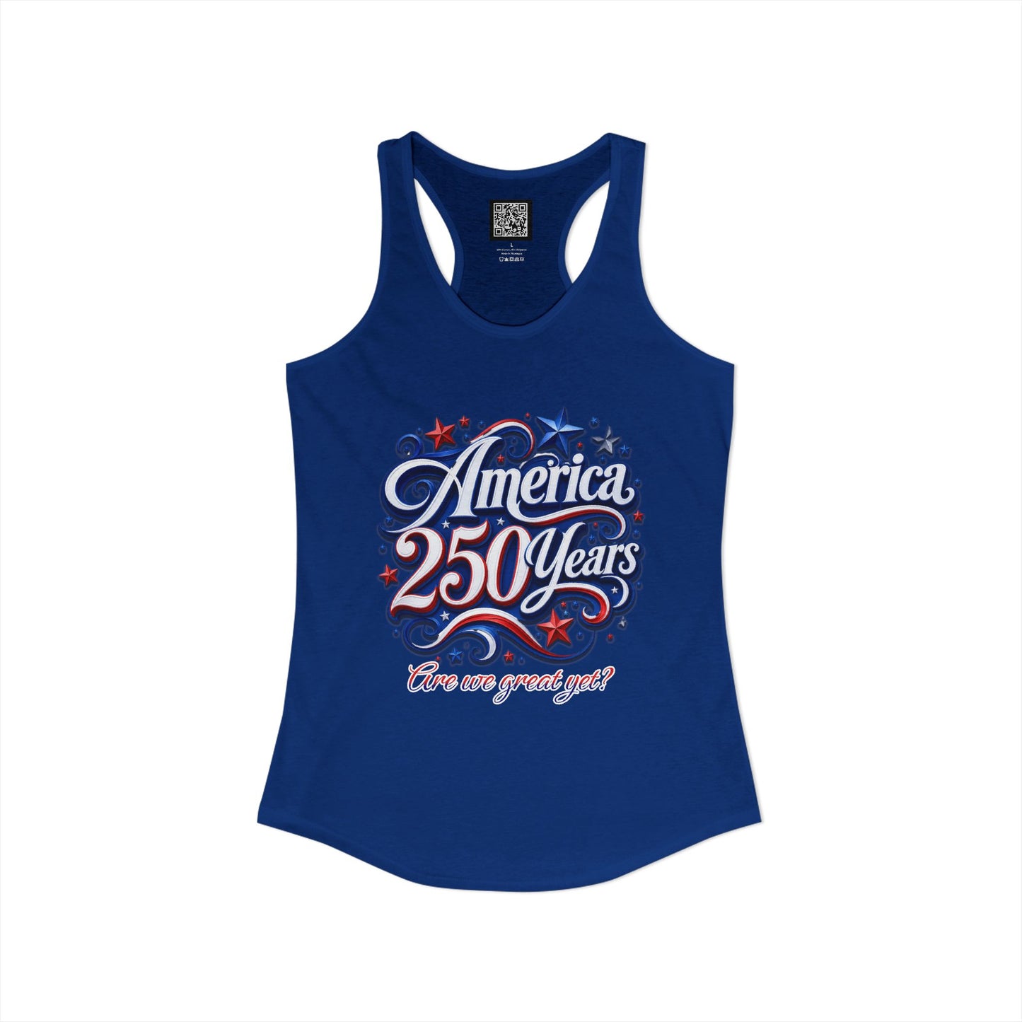 Women's America 250 Year's Racerback Tank 4th of July T-Shirt