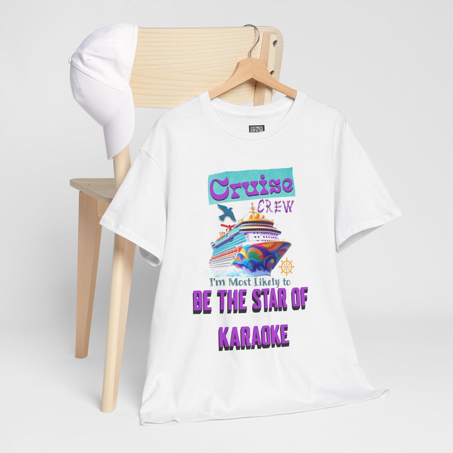 Cruising Karaoke Unisex Tee - Fun Cruise Travel Shirt, Cruise Vacation Outfit, Cruise Summer Party Gear, Gift for Cruise Lovers, Funny Shirt