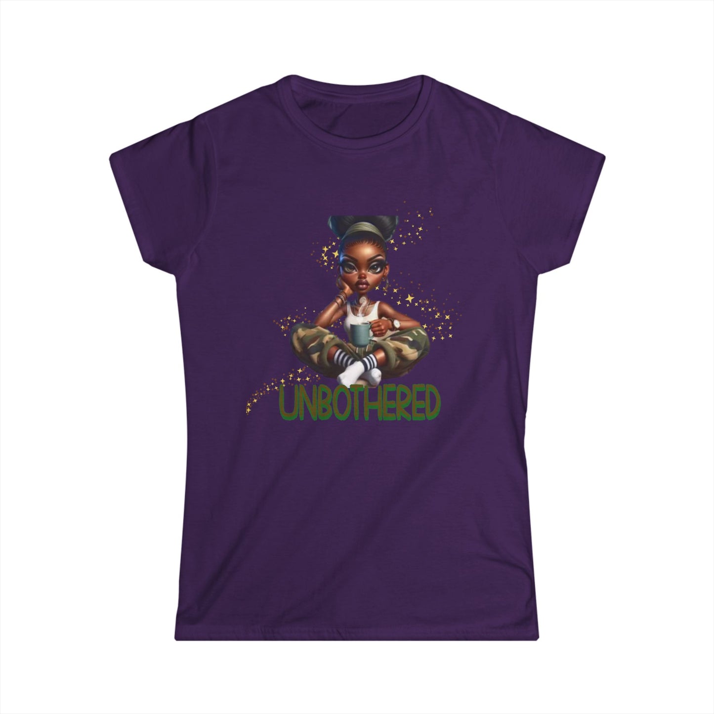 Unbothered Serenity T-Shirts for Women, Black Woman Empowerment, 92% Black Women Shirts, Melanin Magic T-Shirts, Black Girl Magic Tees