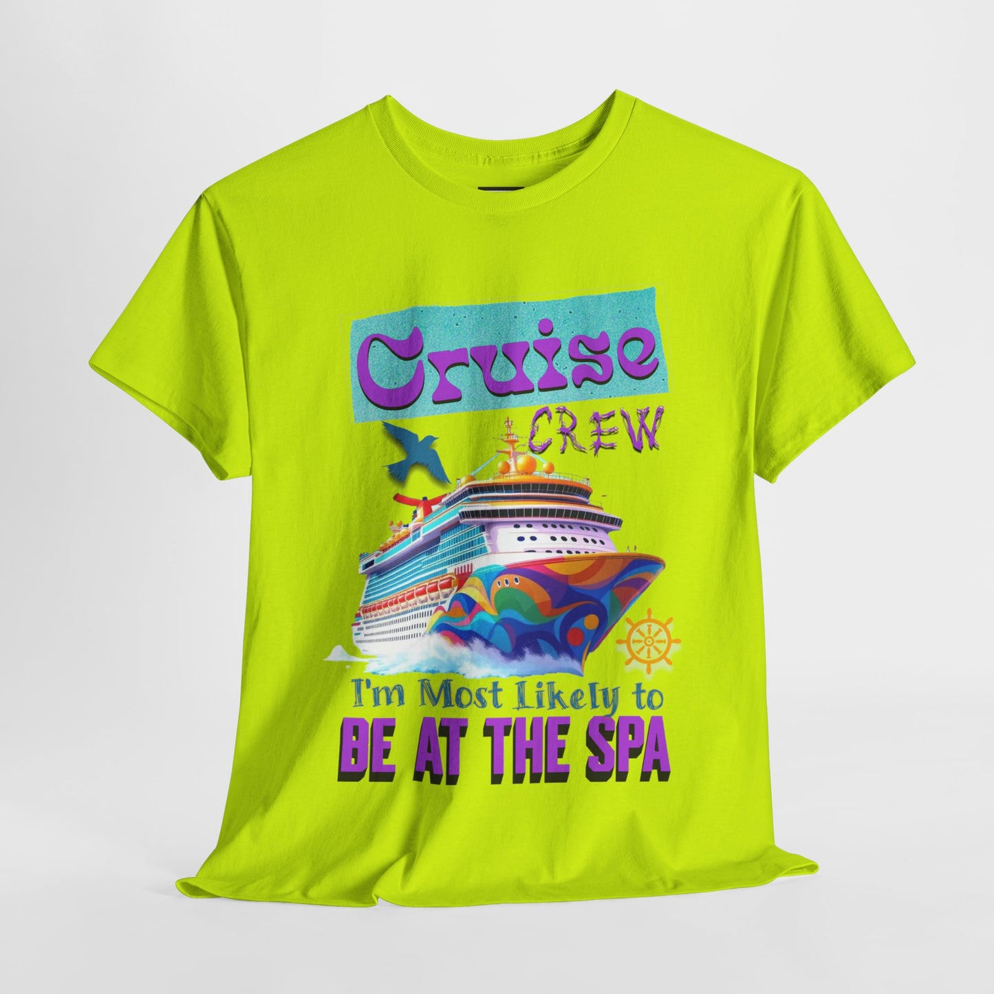 Cruise Crew Unisex Tee - Spa Day Vibes, Cruise Vacation T-Shirt, Funny Group Travel Apparel, Cruise Wear, Summer Fun Shirt