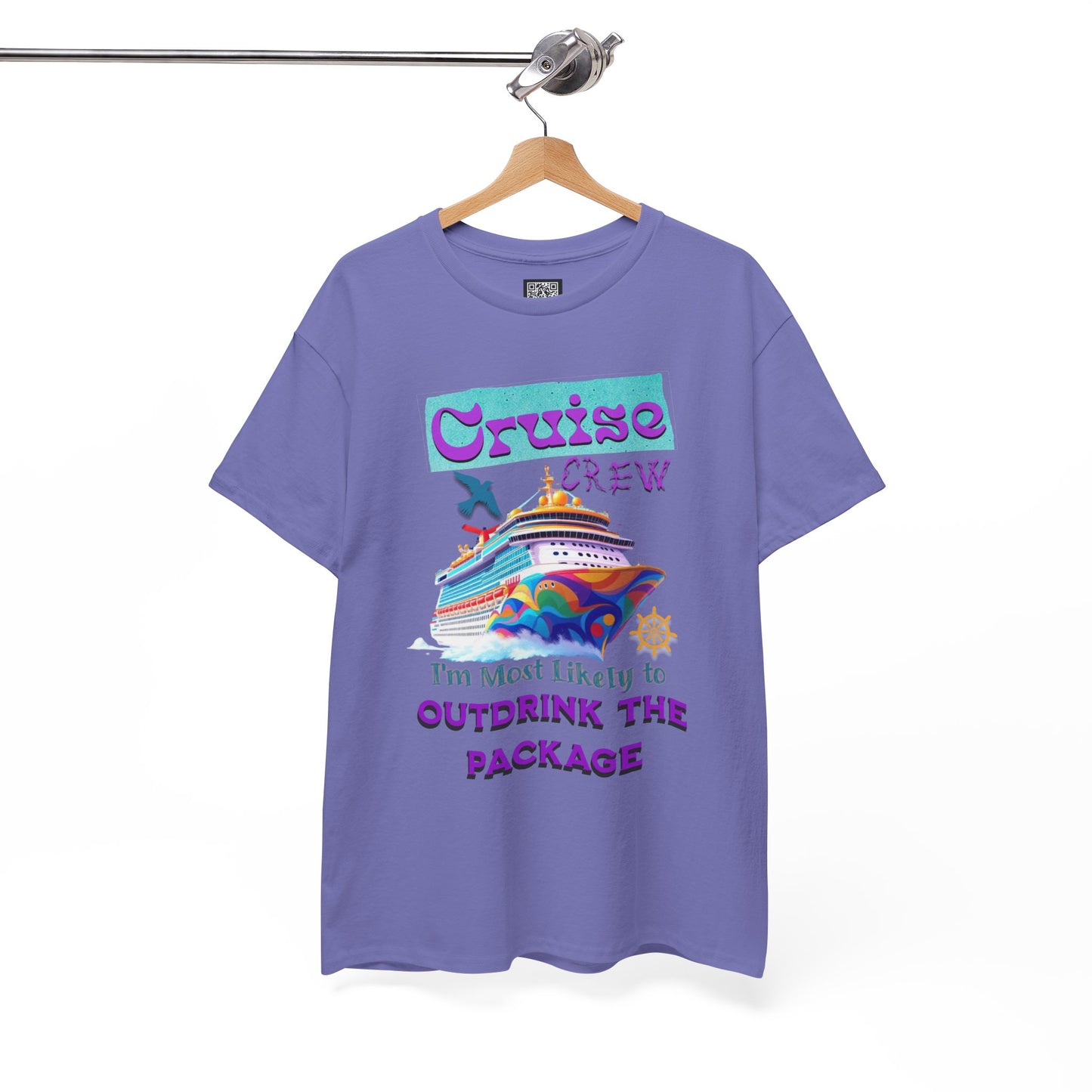 Cruise Crew Outdrink Package Tee | Fun Vacation T-Shirt | Perfect for Summer, Group Trips, Gifts, Drink Package T-Shirt for Cruise