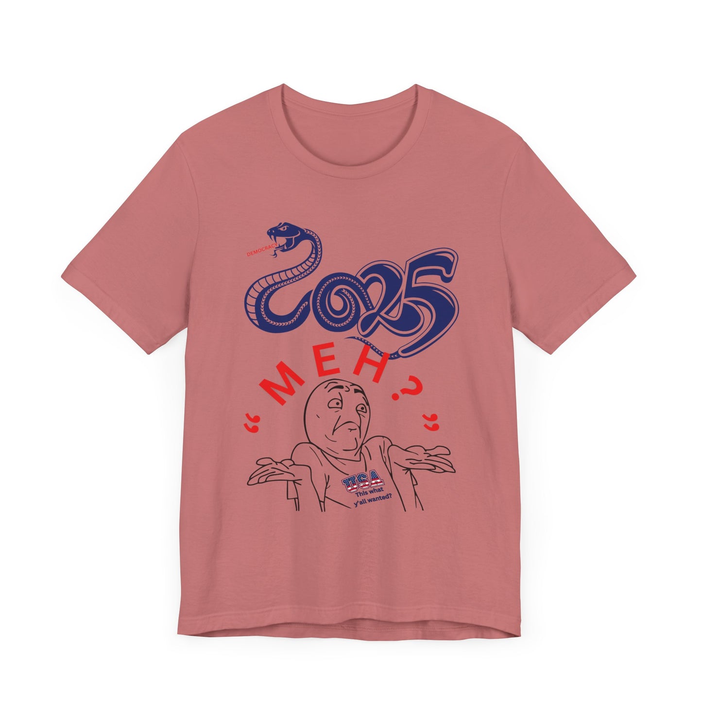 2025 "Meh" T-Shirt Unisex Jersey Short Sleeve Tee, Funny 2025 T-Shirt, New Year's T-Shirt, 92% Black Women, Black Girl Magic,