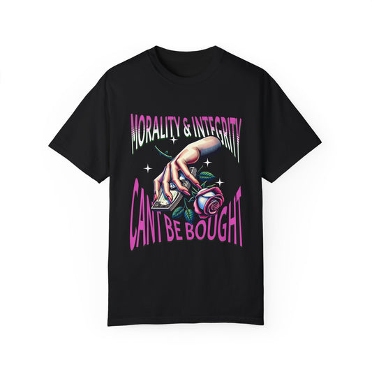 Morality & Integrity Can’t Be Bought T-Shirts, Inspirational T-Shirts, Unisex Morality Shirts, Motivational Shirts for a Gift, Integrity Shirts