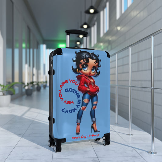 Chic Travel Suitcase with Trendy Betty Boop Cartoon Design, Durable Luggage for Fashion Lovers, Perfect Gift for Travelers, Weekend Getaways