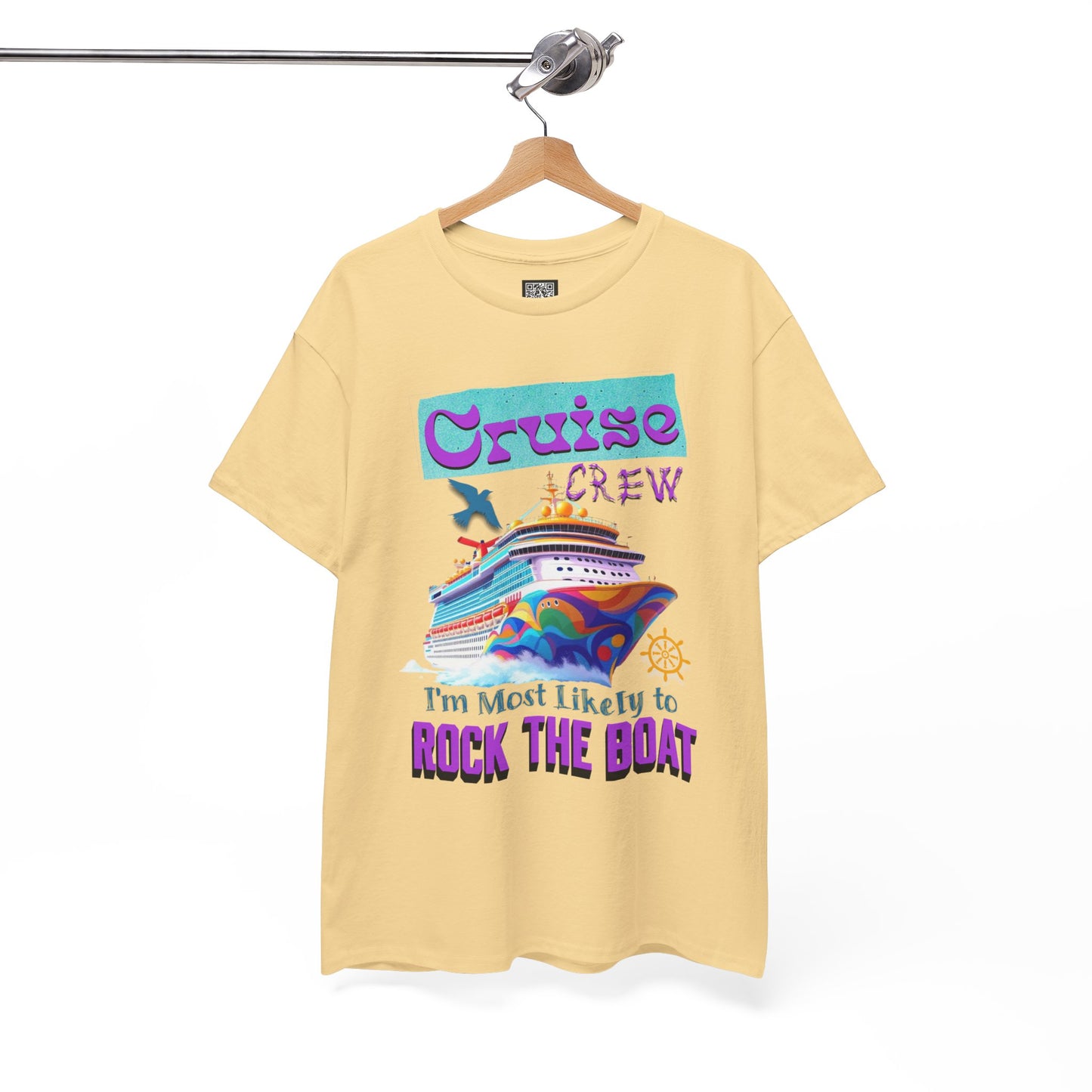 Cruise Crew Unisex Heavy Cotton Tee - Perfect for Cruise Lovers, Cruise Vacation, Summer Adventures, Nautical Theme, Gift Idea