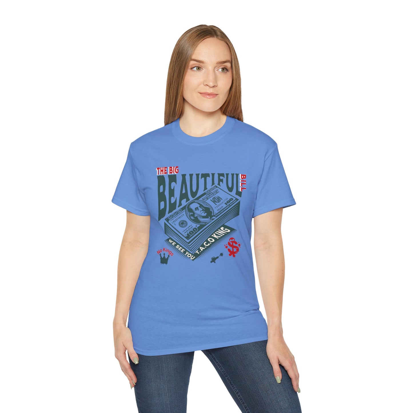 T.A.C.O Donald: Big Beautiful Bill T-Shirt, The Only One Big Beautiful Bill Shirt, No Kings and Hands Off Protest Shirts, Money Falling Shirt