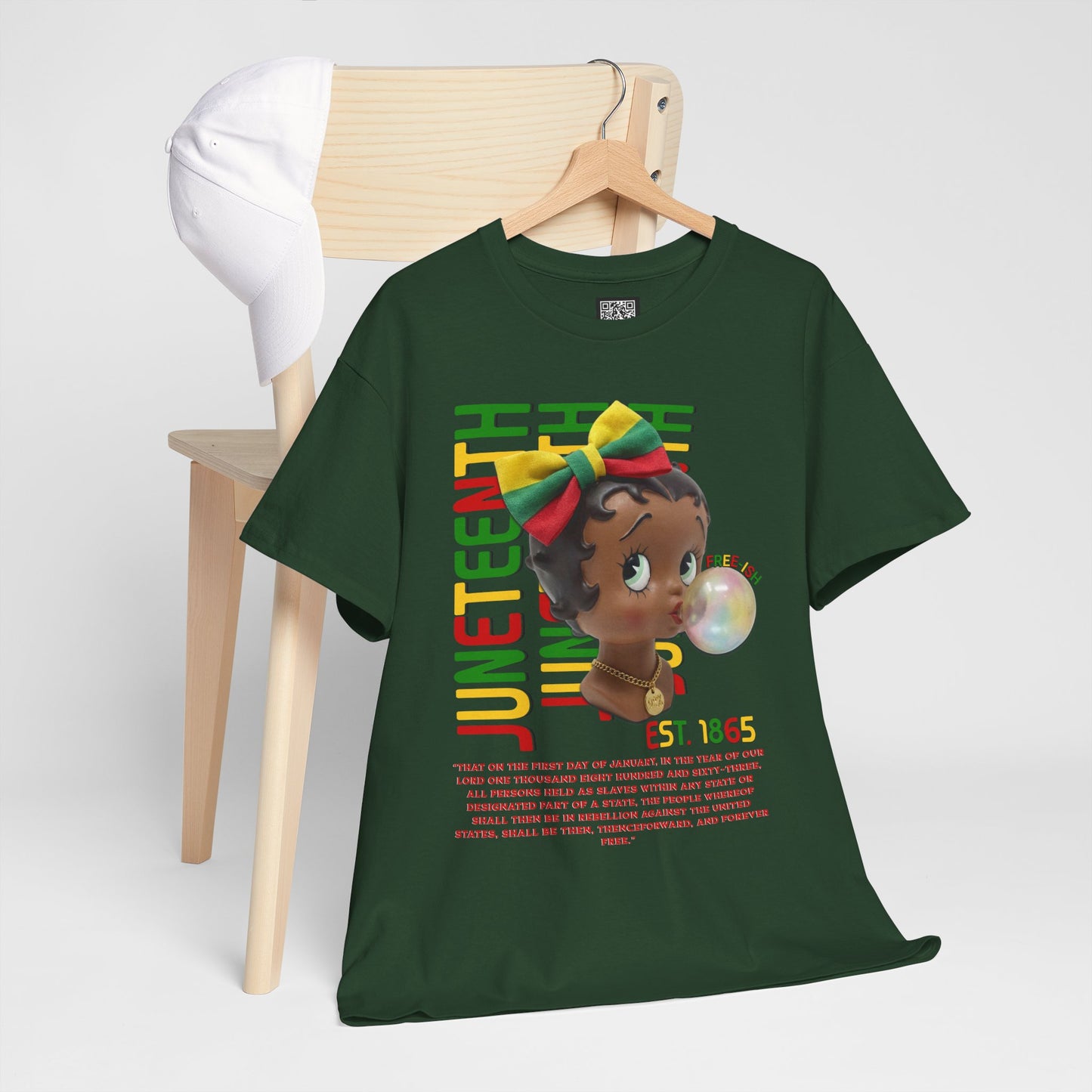 Juneteenth Betty Boop Graphic Tee — "Juneteenth Est. 1865" Celebration T-Shirt