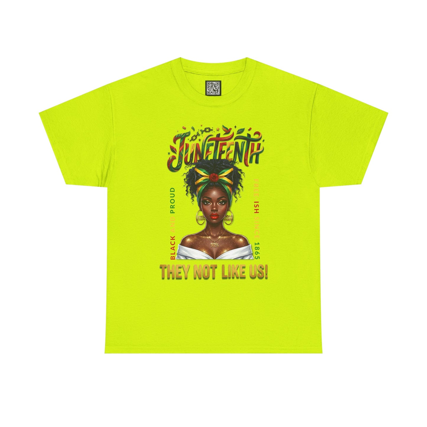 Juneteenth Black and Proud Tee — "They Not Like Us" Black Pride Shirt