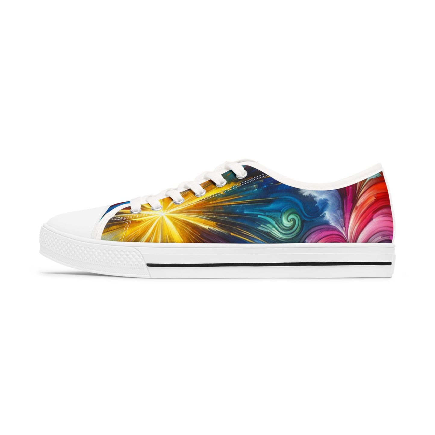 Vibrant Women's Low Top Sneakers, Colorful Casual Shoes, Trendy Tennis Shoes, Graffiti Sneakers, Lightweight Fashion Footwear