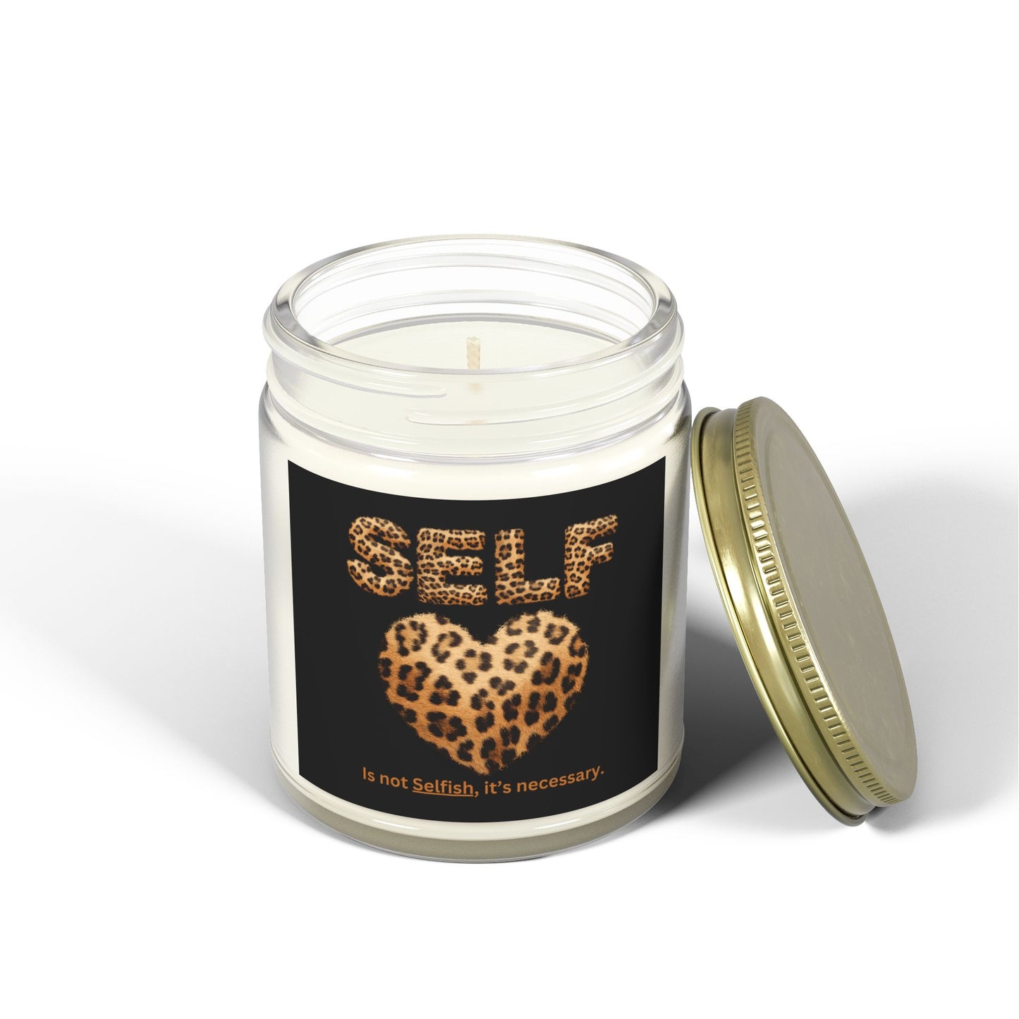 Self-Love Is Not Selfish, It's Necessary Scented Candles, Coconut Apricot Wax (4oz, 9oz)