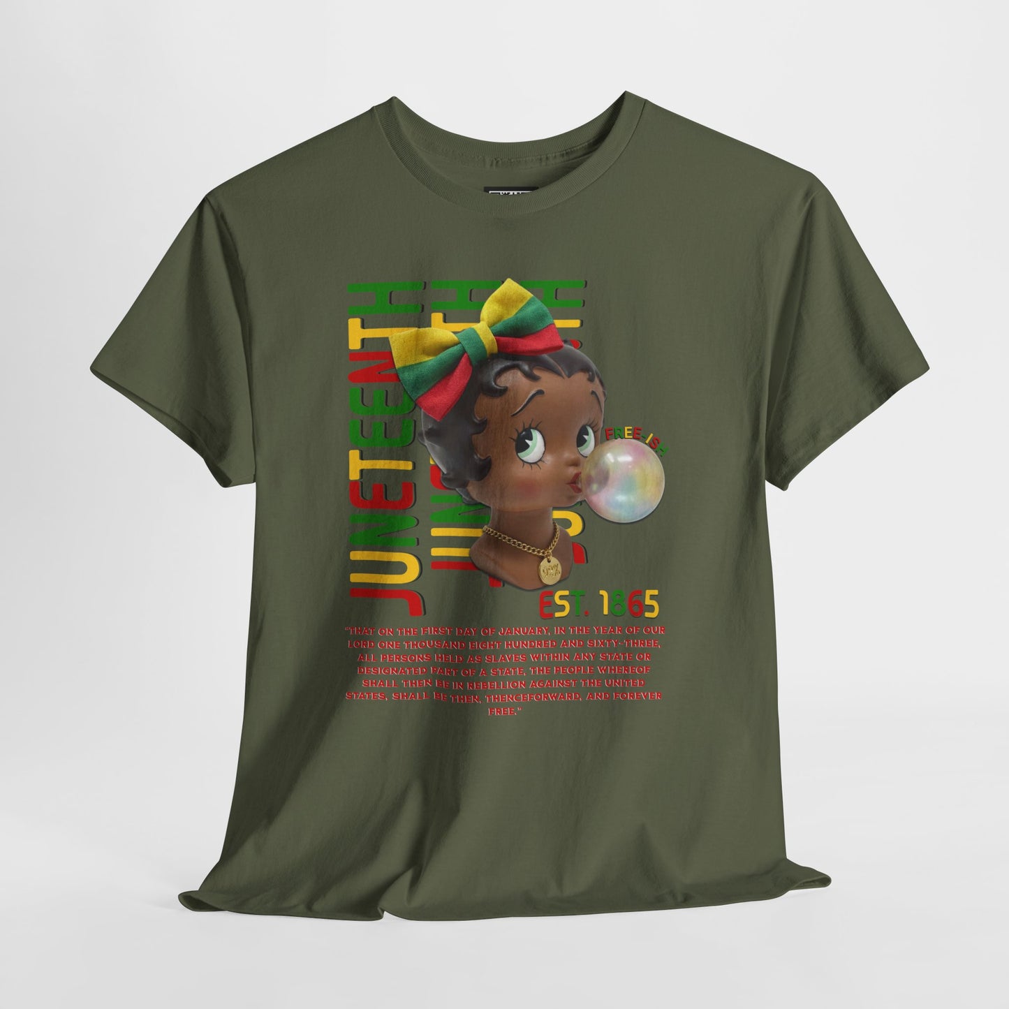 Juneteenth Betty Boop Graphic Tee — "Juneteenth Est. 1865" Celebration T-Shirt