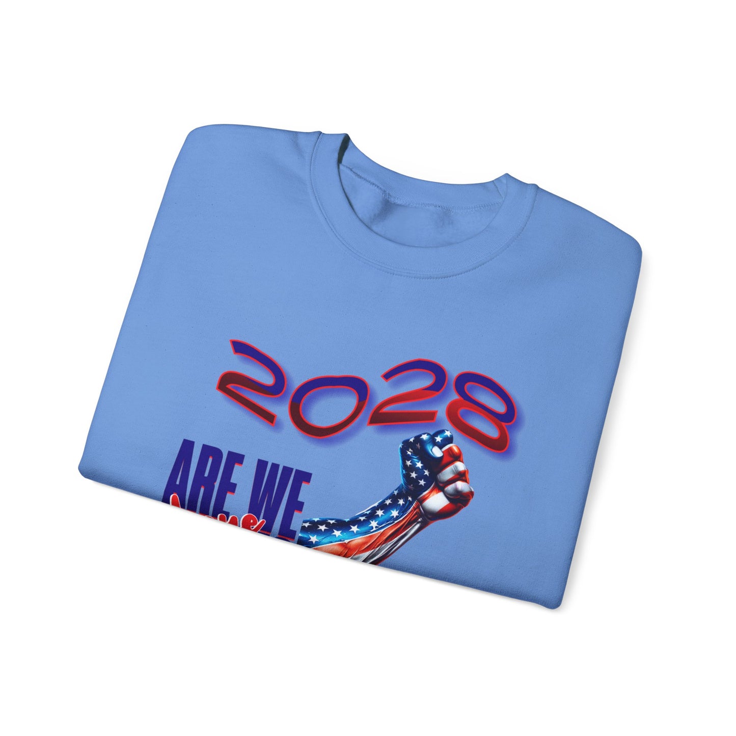 Are We There Yet 2028? - Patriotic Determination Design, American Flag Art, Political Statement Graphic Shirt, Activism and Patriotism Tees