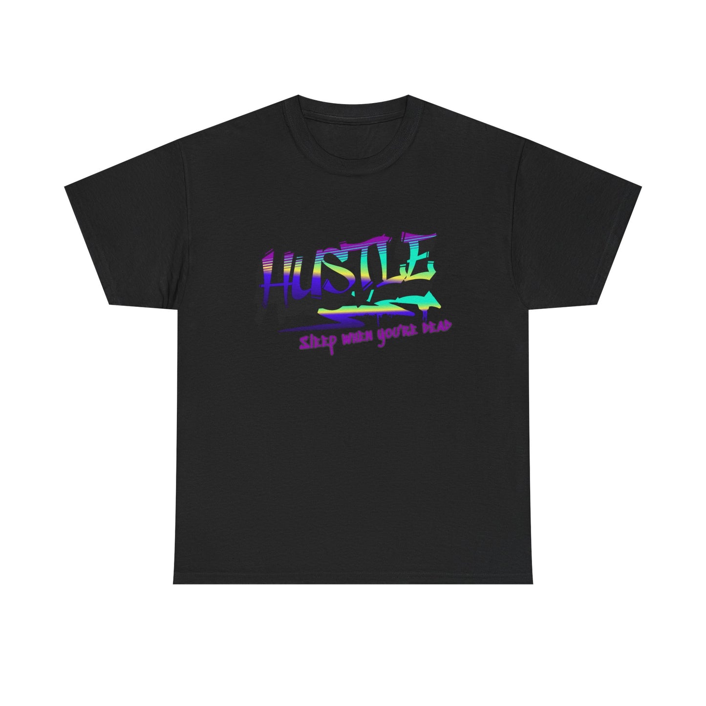 Hustle Hard - Vibrant Graffiti Design, Graffiti-Inspired Art, Motivational Merchandise, Entrepreneur Lifestyle Apparel, Unisex Motivational Gift