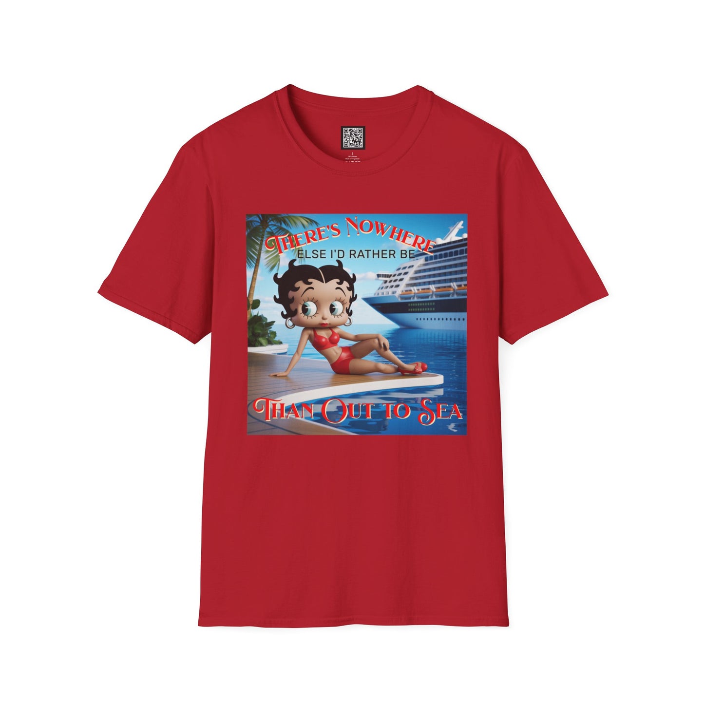Betty Boop Cruisin' Vintage T-Shirt, Retro Beach Tee, Cute Cruise Themed Summer Fun Shirt, Vacation Outfit, Bettsie Style Clothing