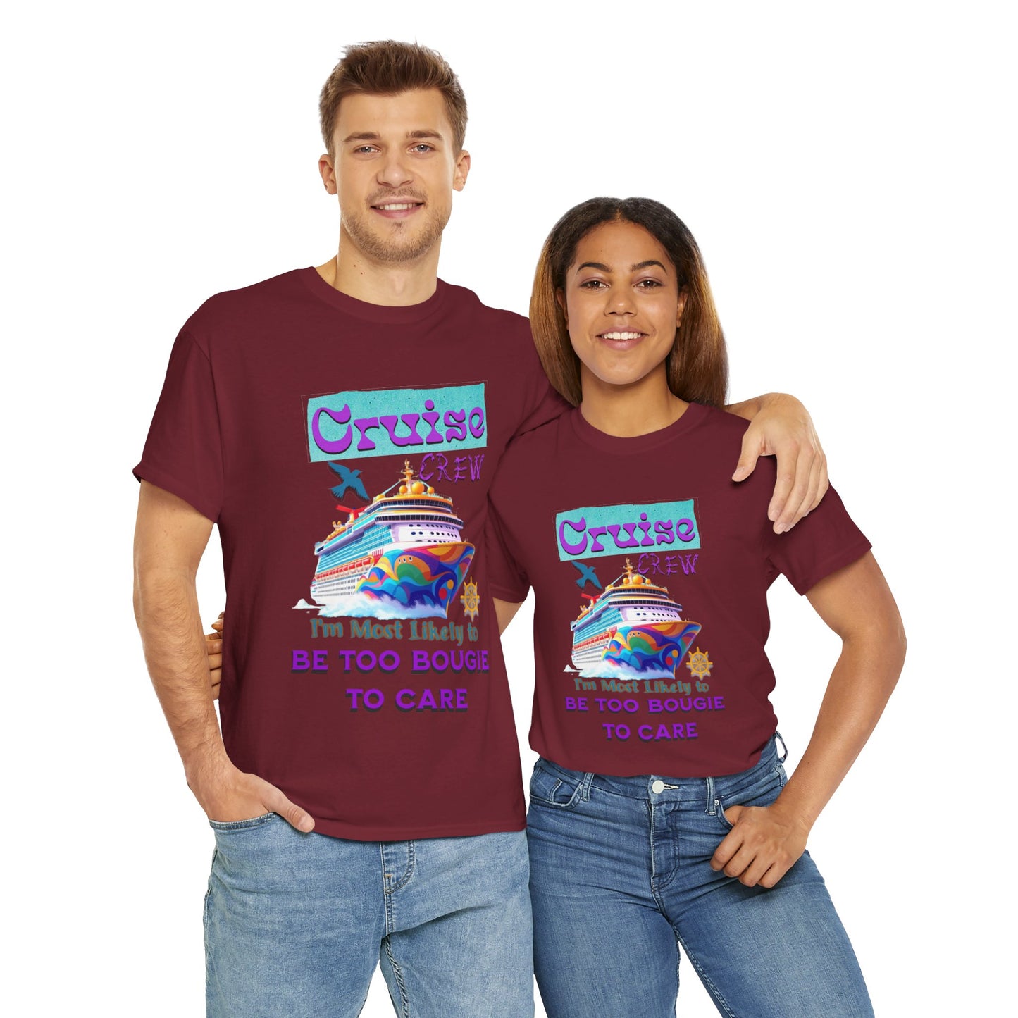 Cruise Crew Tee: Be Too Bougie to Care, Vacation Outfits, Nautical Shirt, Travel Gift, Summer Apparel, T-Shirt for the Bougie One