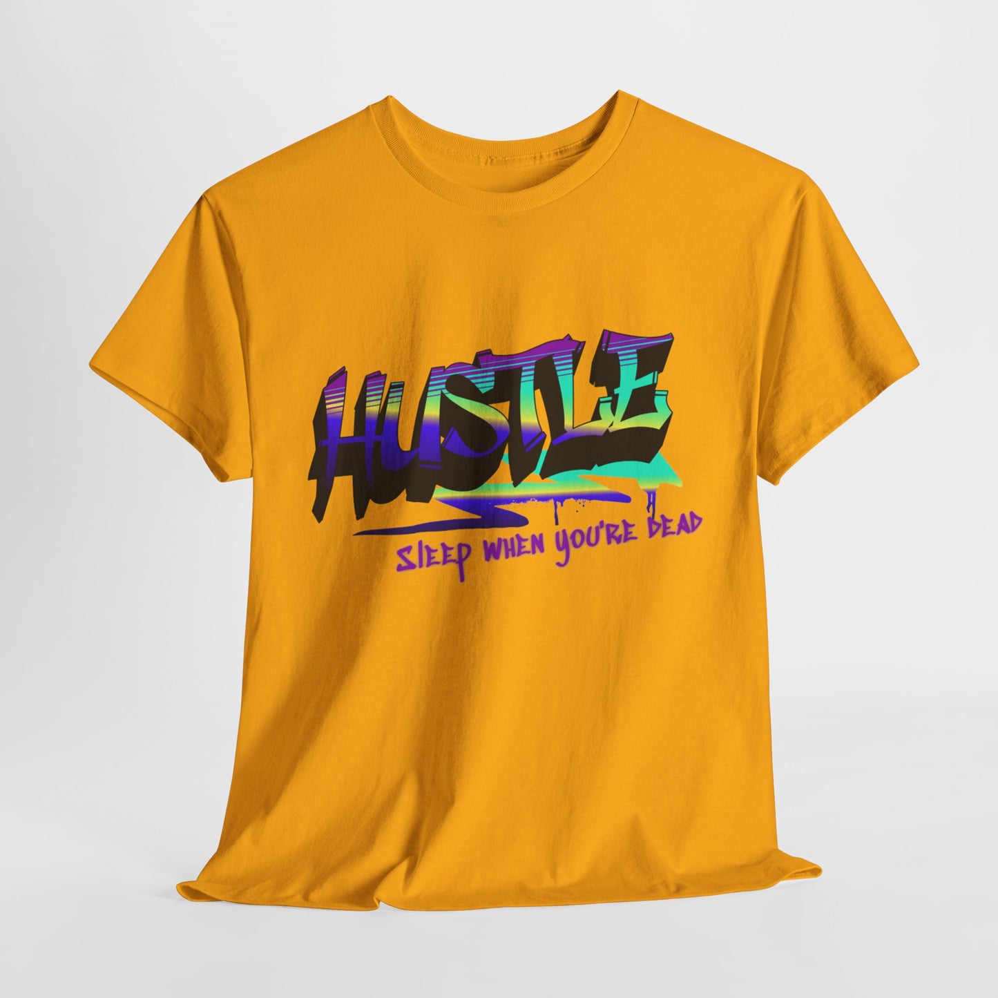 Hustle Hard - Vibrant Graffiti Design, Graffiti-Inspired Art, Motivational Merchandise, Entrepreneur Lifestyle Apparel, Unisex Motivational Gift