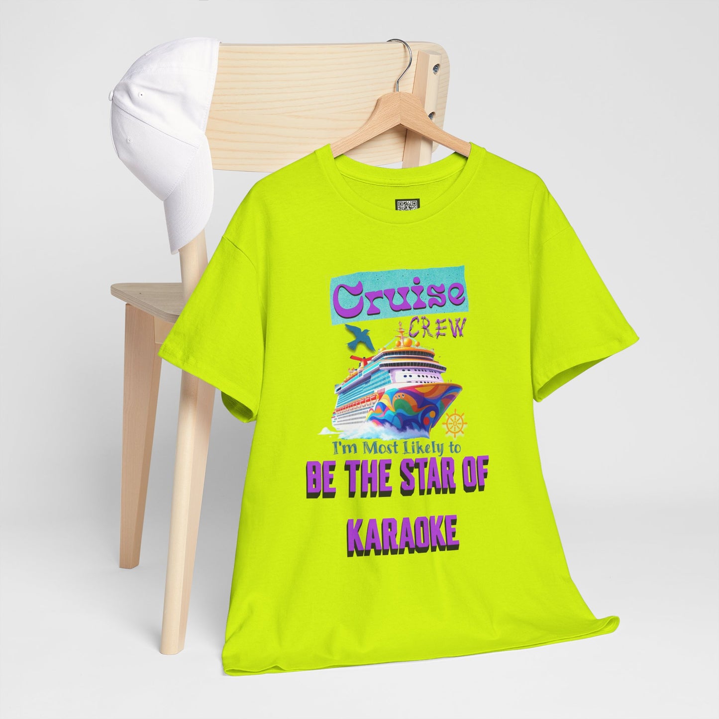 Cruising Karaoke Unisex Tee - Fun Cruise Travel Shirt, Cruise Vacation Outfit, Cruise Summer Party Gear, Gift for Cruise Lovers, Funny Shirt