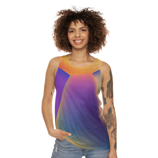 Bold Colorful Print Unisex Tank Top - Exercise in Style this Summer, Unique Unisex Tank Top, One-of-A-Kind Print, Sizes XS TO 4XL
