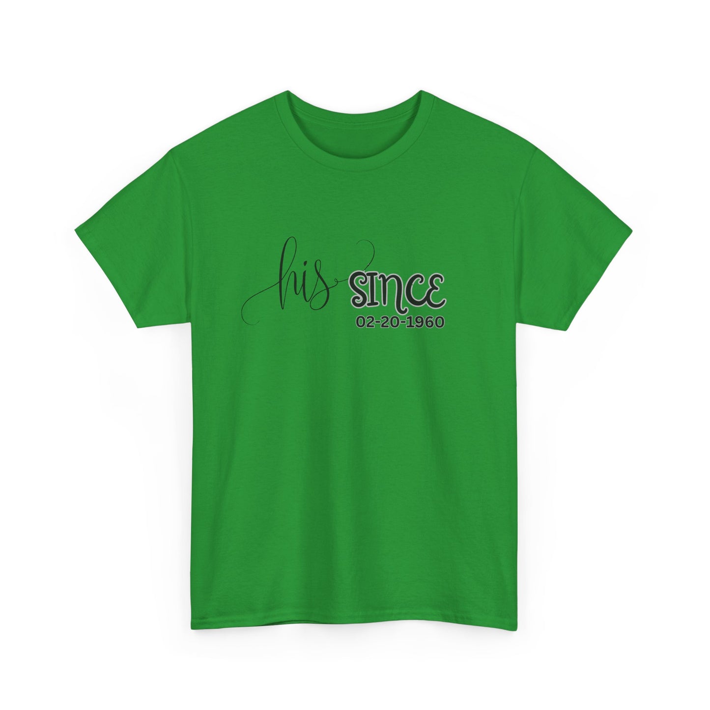 Personalized His and Hers Valentine T-Shirts, Custom Valentine T-Shirts, Unisex Valentine T-Shirts, T-Shirts for Couples, (Hers Solid Separately)