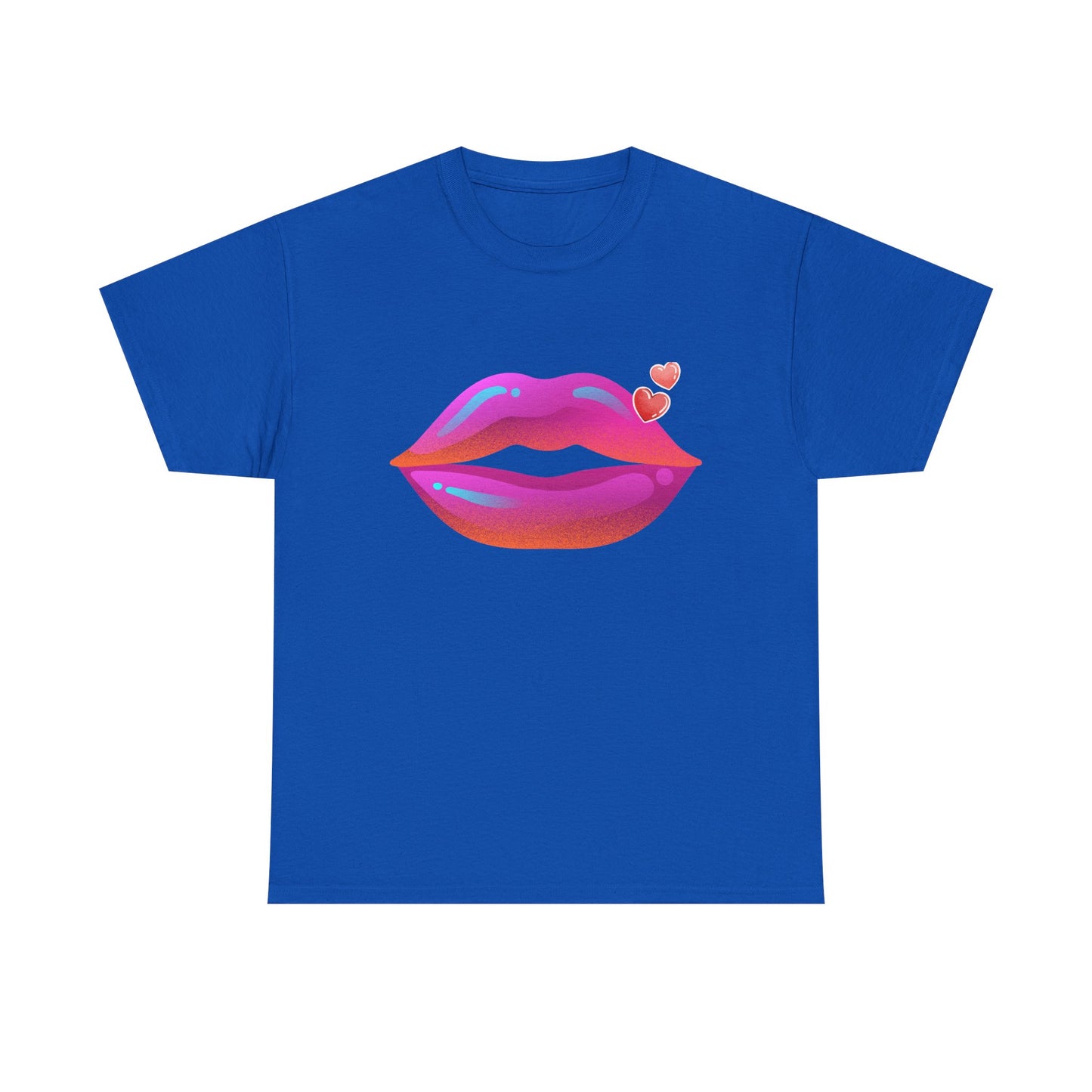Bold Kiss Lips with Hearts Shirt, Vibrant Pop Art Lip T-Shirt, Valentine T-Shirt Gift, Lip Art Shirt, Black History T-Shirts for Women