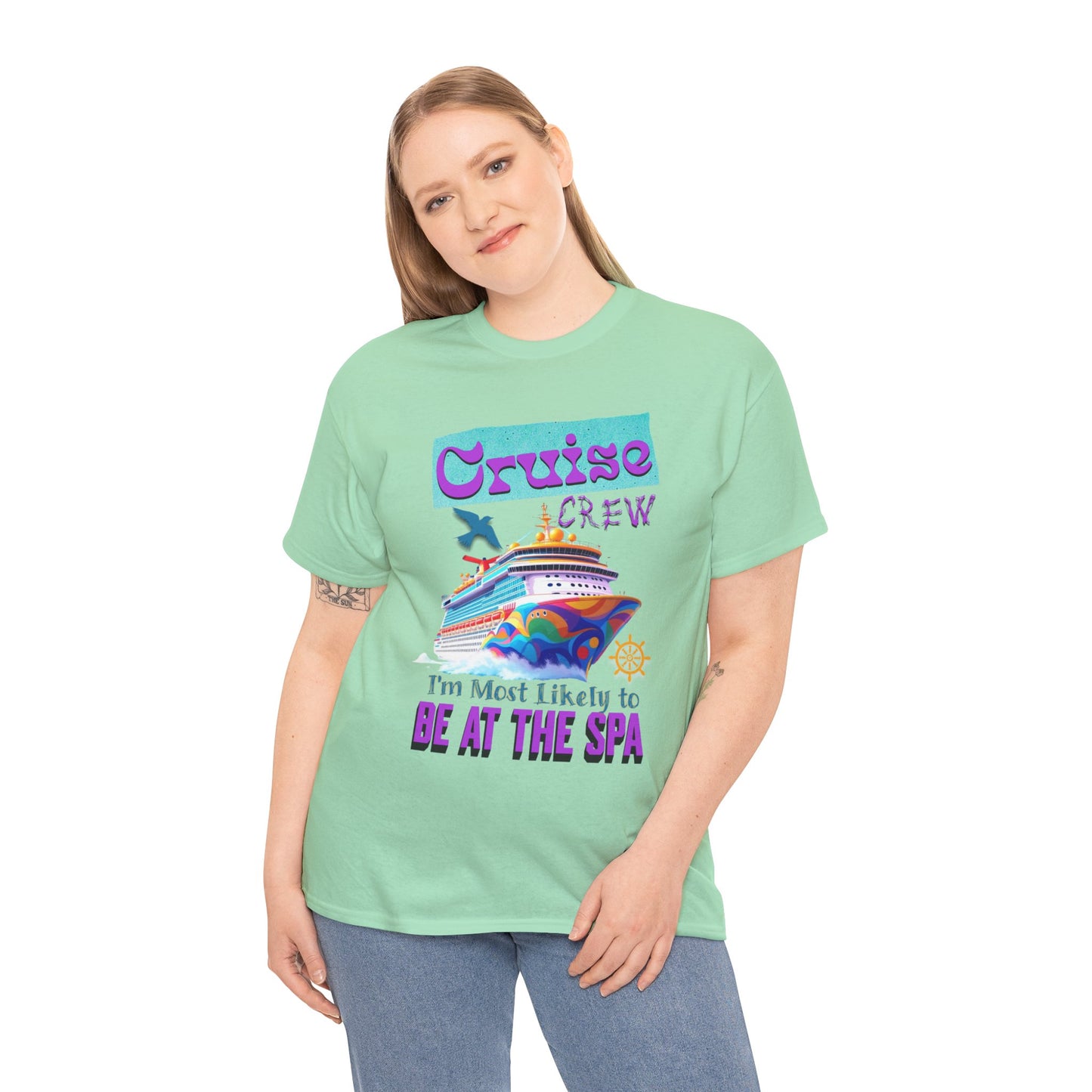 Cruise Crew Unisex Tee - Spa Day Vibes, Cruise Vacation T-Shirt, Funny Group Travel Apparel, Cruise Wear, Summer Fun Shirt