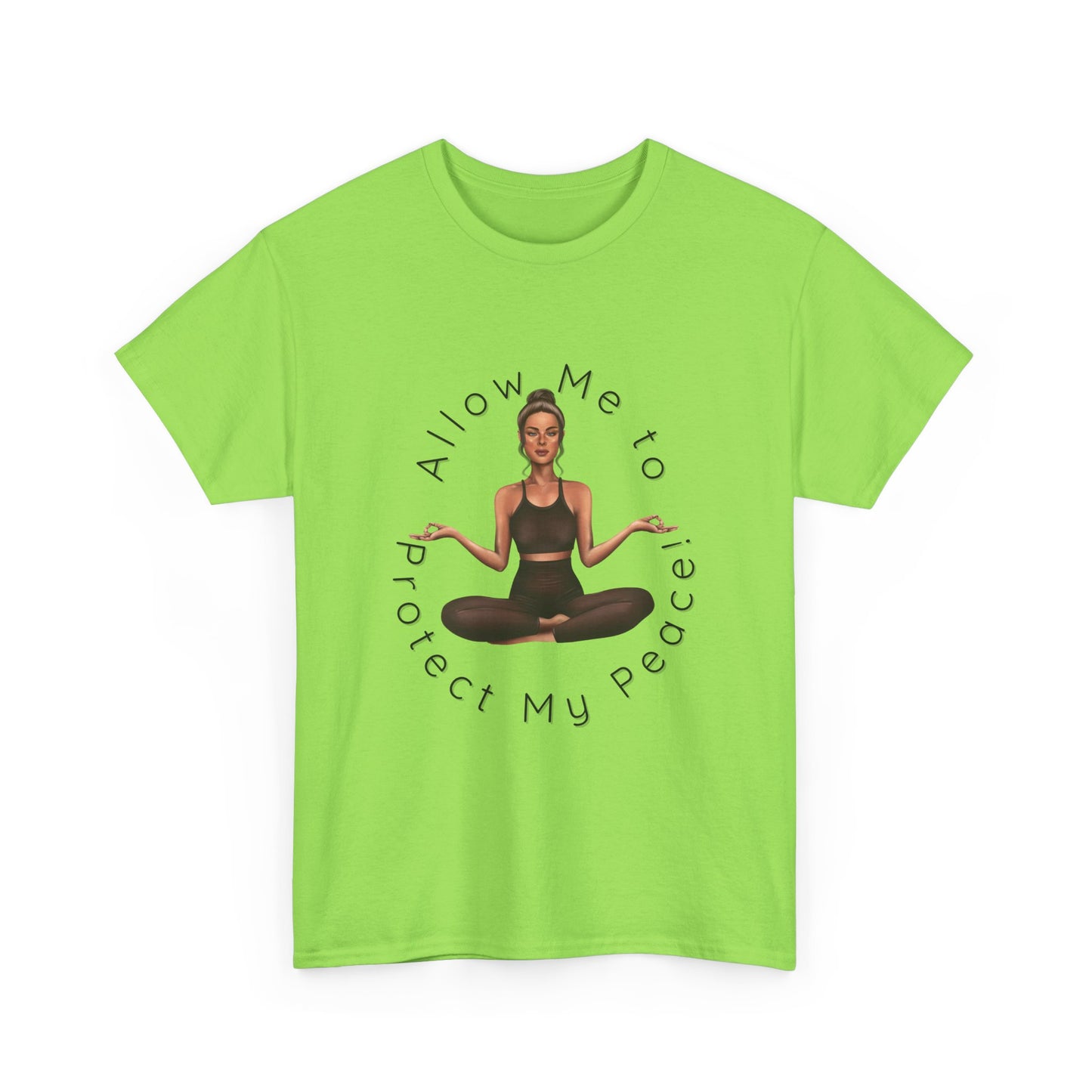 Protect My Peace Yoga Art, Serenity Yoga T-Shirt, Yoga Instructor Shirt, T-Shirt Gift for Yoga Instructor, Gift for Yoga Enthusiast, Fitness Instructor Gift