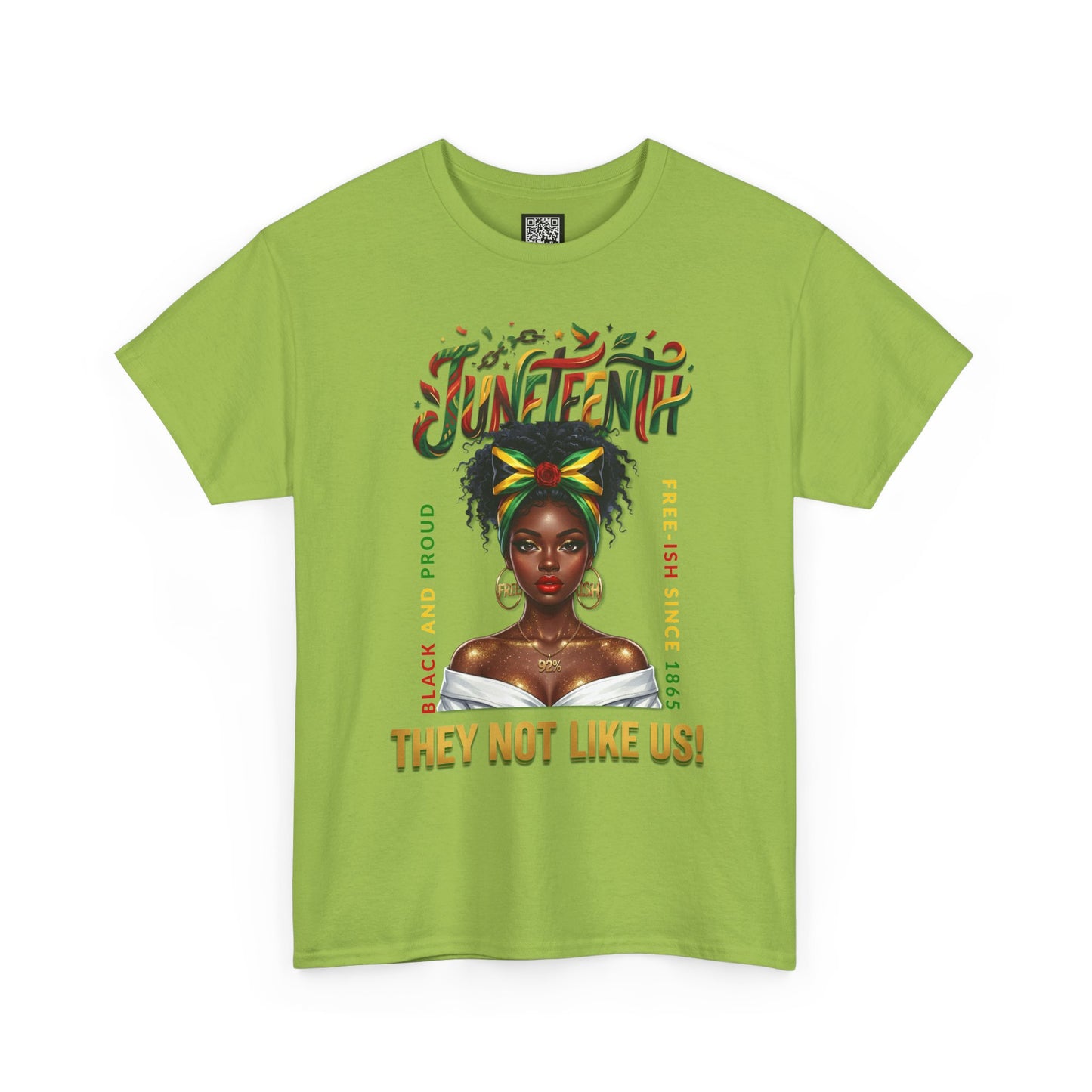 Juneteenth Black and Proud Tee — "They Not Like Us" Black Pride Shirt