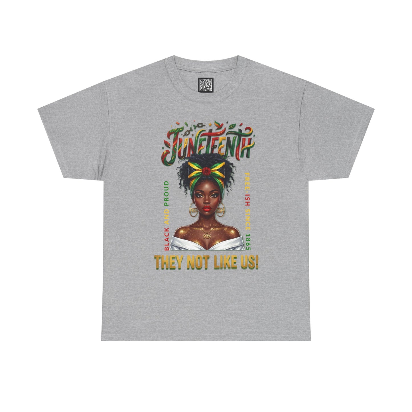 Juneteenth Black and Proud Tee — "They Not Like Us" Black Pride Shirt