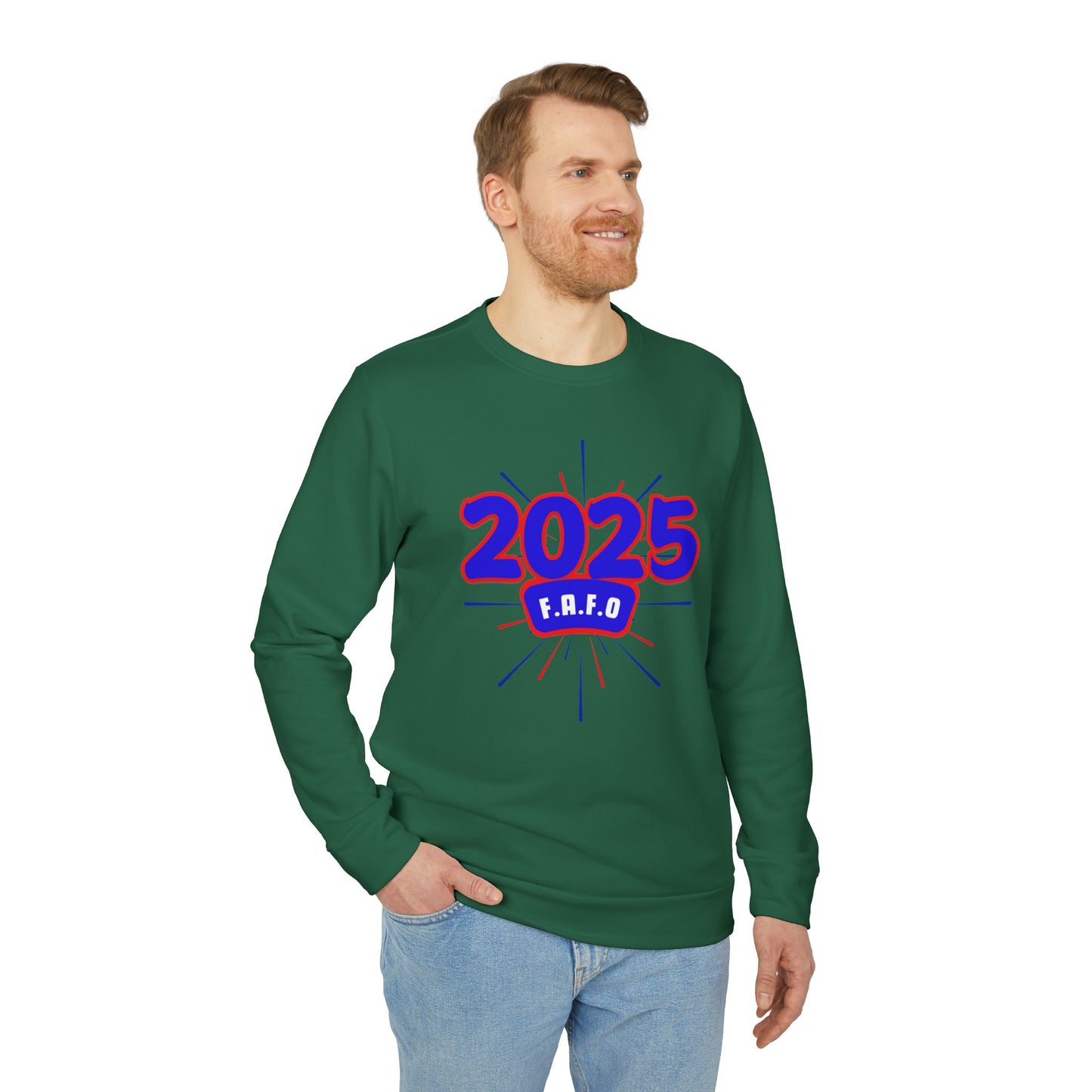 Adidas Unisex Fleece "F.A.F.O." Crewneck Sweatshirt, Anti-Trump Regime Shirt, Fight Oligarchy Shirts, F around... You Know the Rest Shirt