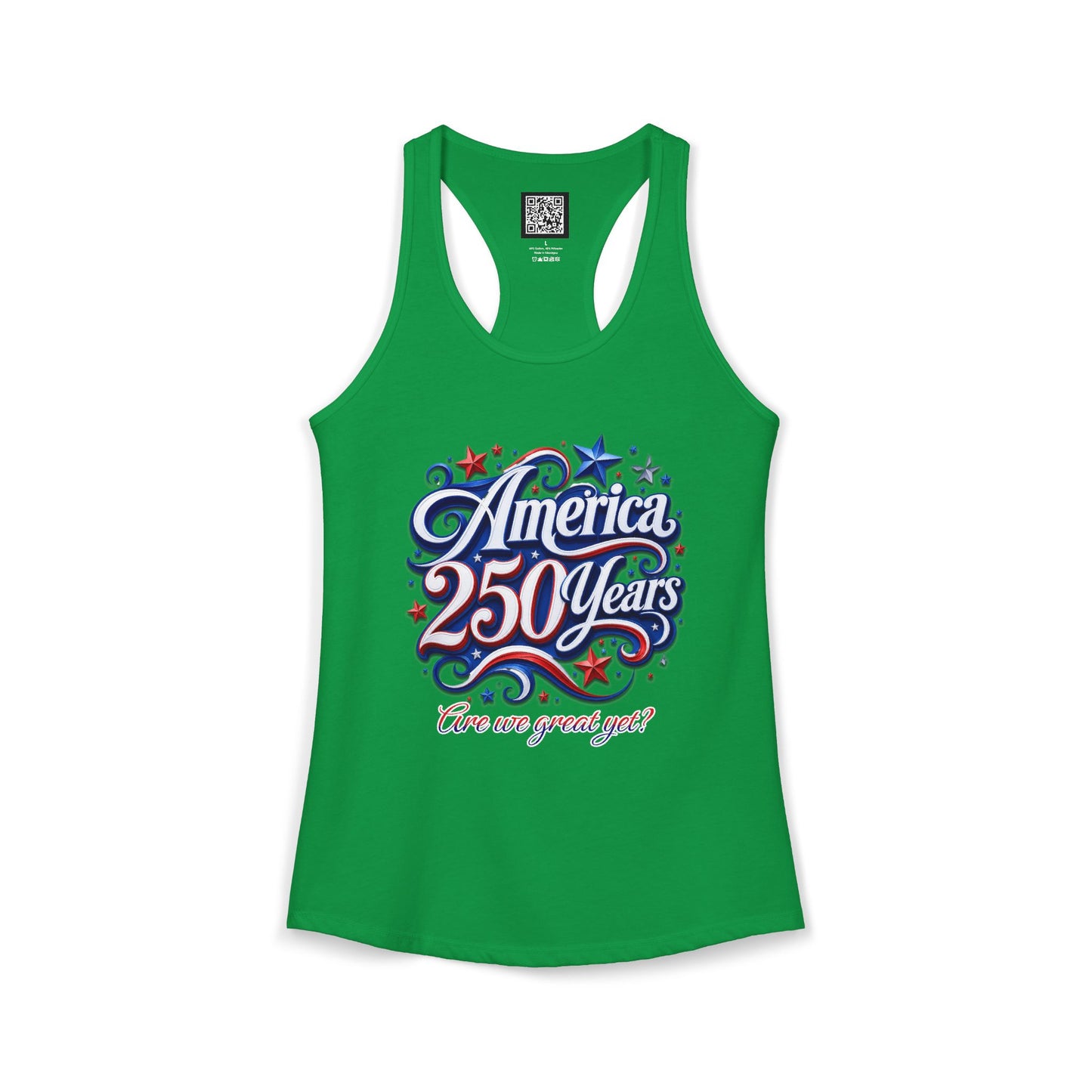 Women's America 250 Year's Racerback Tank 4th of July T-Shirt