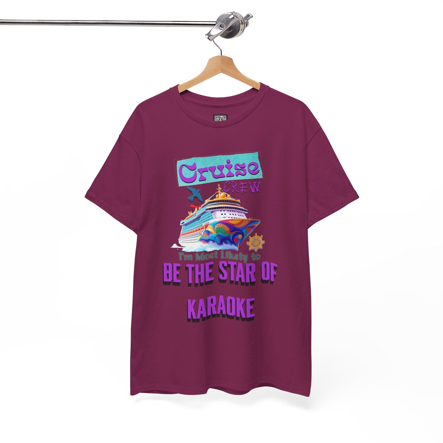 Cruising Karaoke Unisex Tee - Fun Cruise Travel Shirt, Cruise Vacation Outfit, Cruise Summer Party Gear, Gift for Cruise Lovers, Funny Shirt
