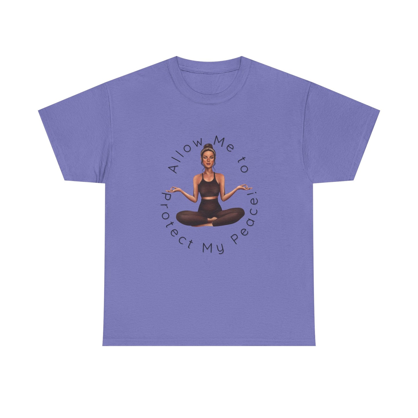 Protect My Peace Yoga Art, Serenity Yoga T-Shirt, Yoga Instructor Shirt, T-Shirt Gift for Yoga Instructor, Gift for Yoga Enthusiast, Fitness Instructor Gift