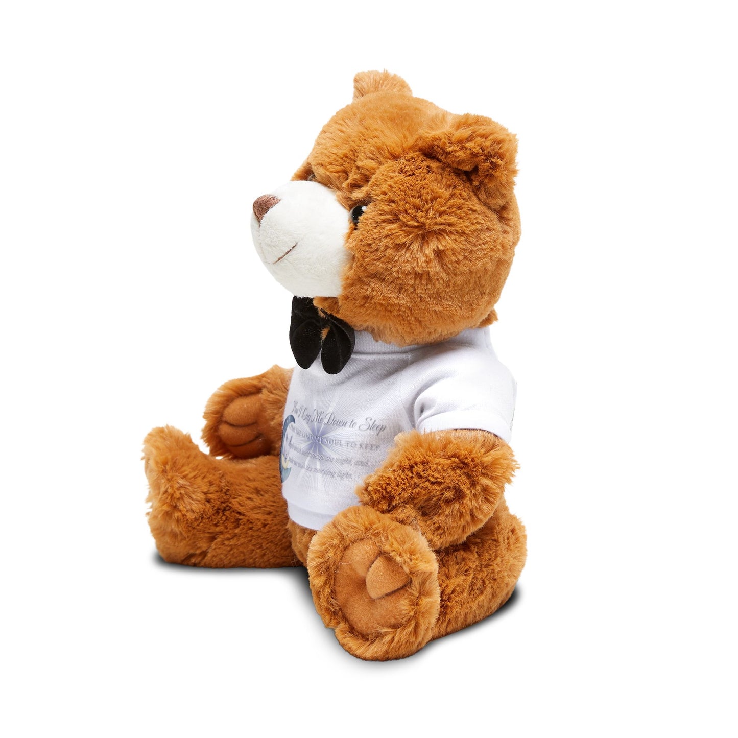 Now I Lay Me Down to Sleep Inspirational Teddy Bear with T-Shirt | Perfect Gift for Newborn and Toddlers, Perfect for Baby Showers and Birthdays