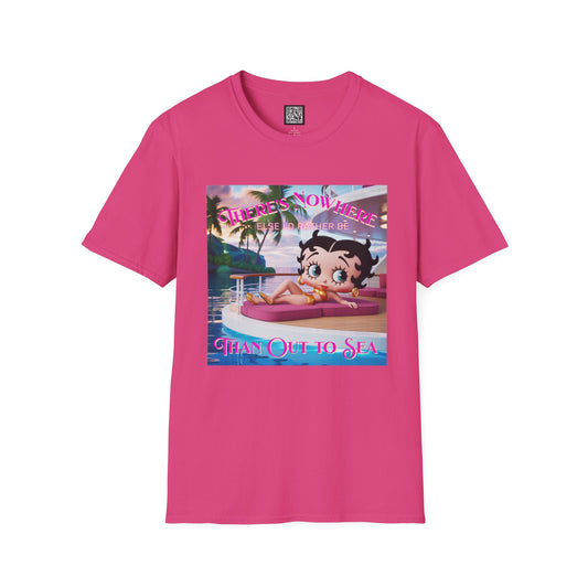 Betty Boop Tropical Unisex T-Shirt, Beach Lover Tee, Summer Vibes Shirt, Retro Cartoon Apparel, Gifts for Her, Fun Vacation Top