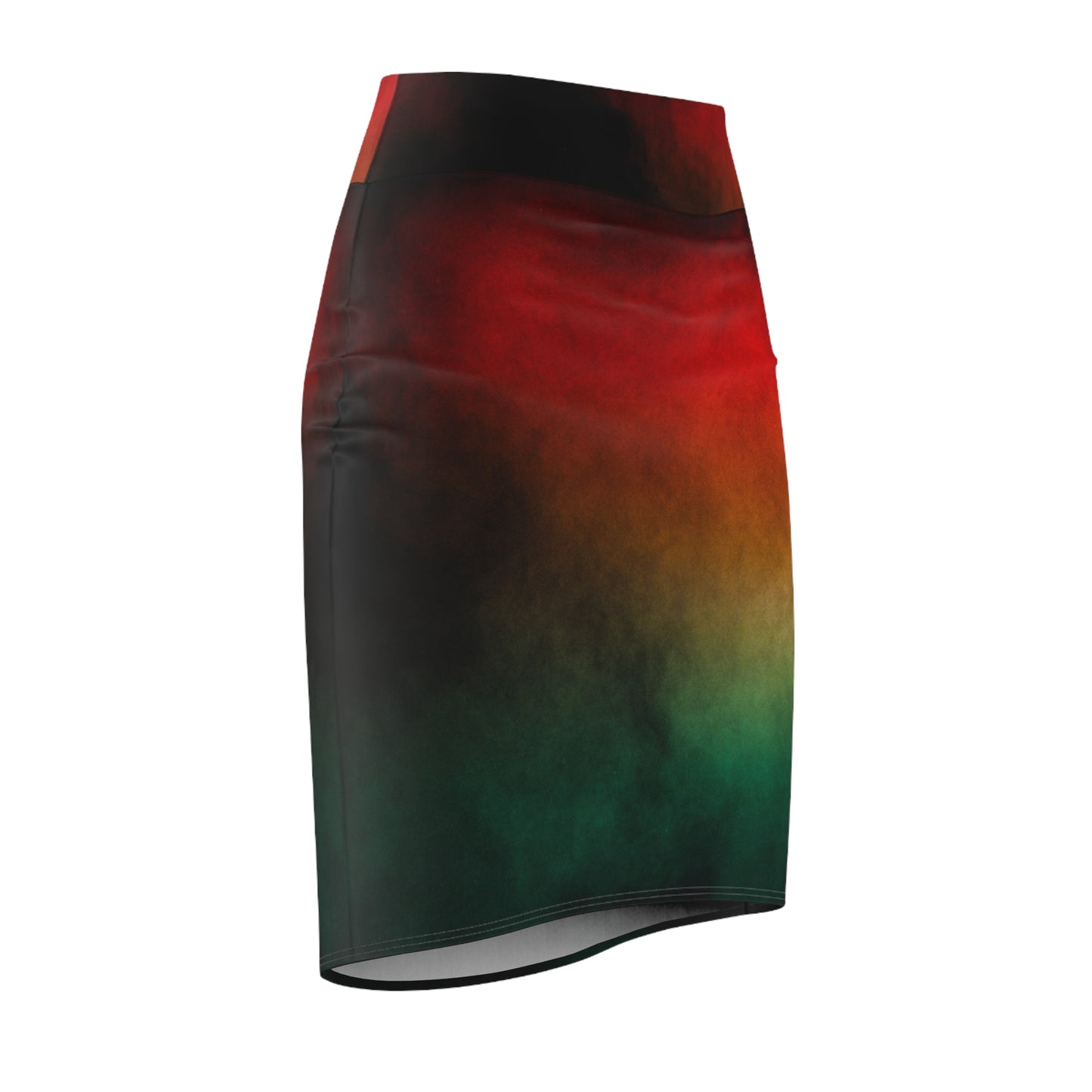 Women's Afrocentric Print Pencil Skirt, Red, Yellow, Green Pencil Skirt, Cute Pencil Skirt for Women,