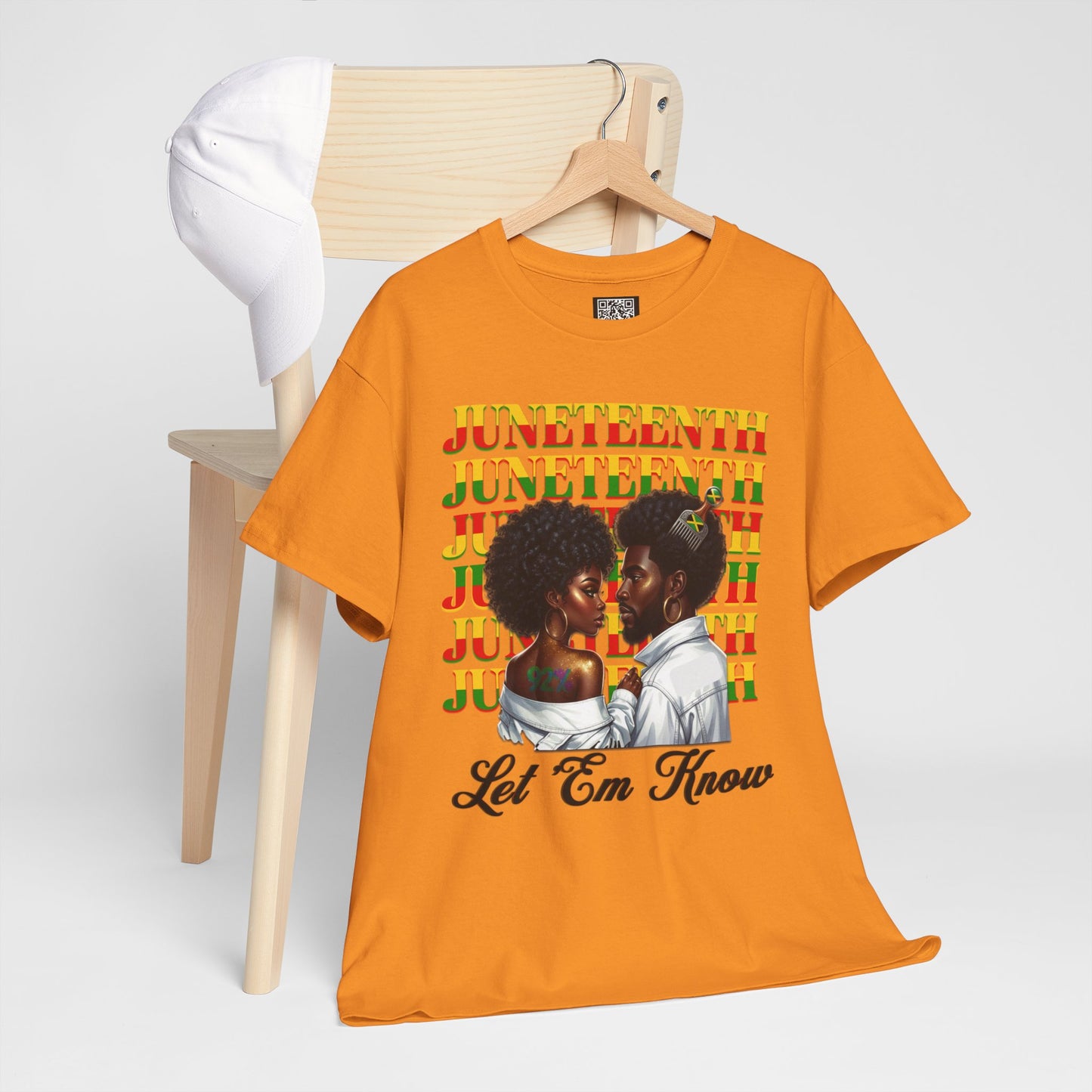 Juneteenth Celebration T-Shirt — "Let 'Em Know" Black Love Graphic Tee