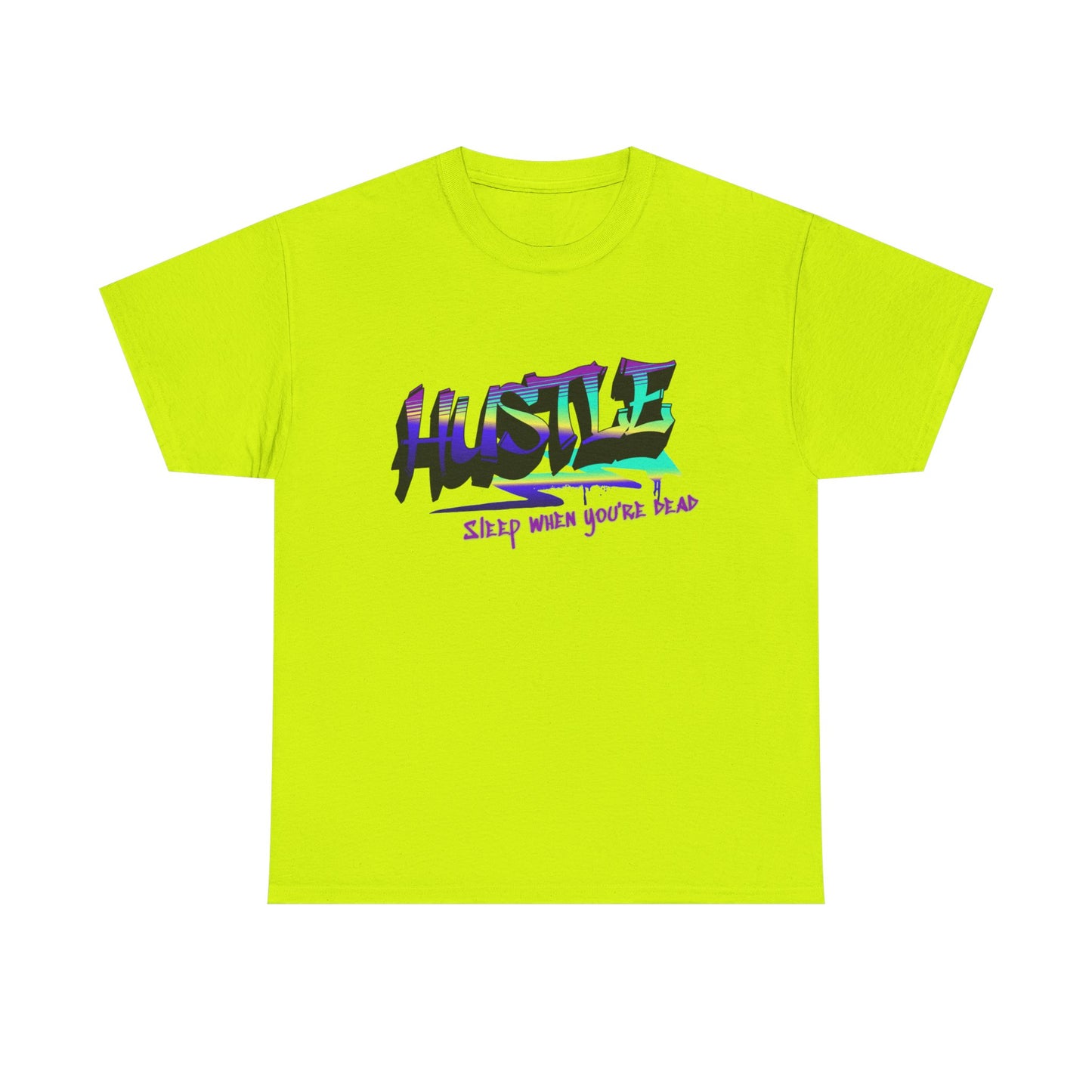 Hustle Hard - Vibrant Graffiti Design, Graffiti-Inspired Art, Motivational Merchandise, Entrepreneur Lifestyle Apparel, Unisex Motivational Gift
