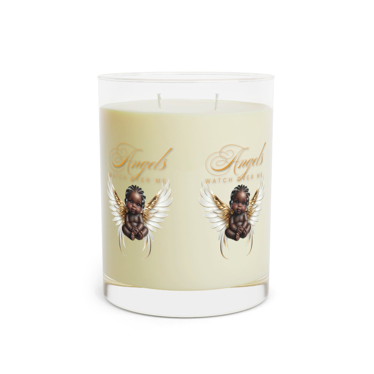 Angels Watch Over Me Scented Candle - Full Glass, 11oz, Seventh Avenue Scented Candles, Burns for 65 Hours, 100% Food Grade Soy Wax