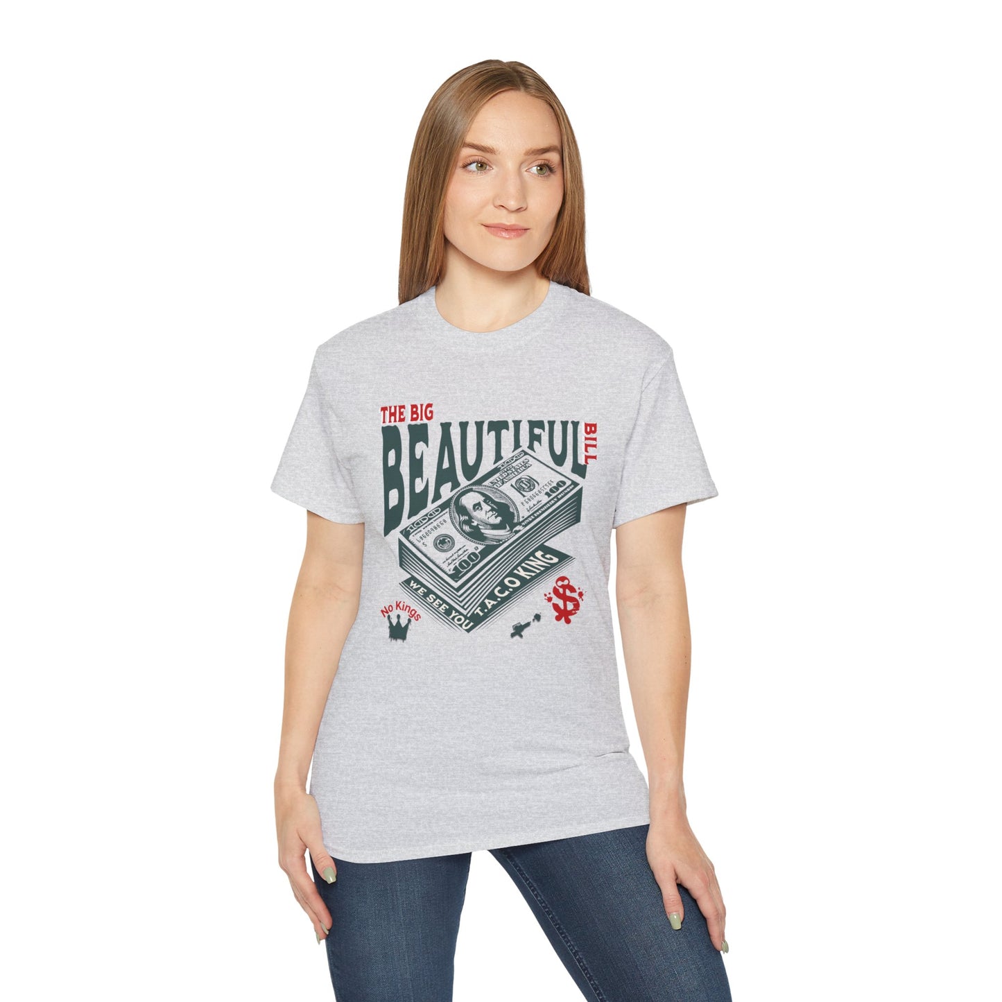 T.A.C.O Donald: Big Beautiful Bill T-Shirt, The Only One Big Beautiful Bill Shirt, No Kings and Hands Off Protest Shirts, Money Falling Shirt