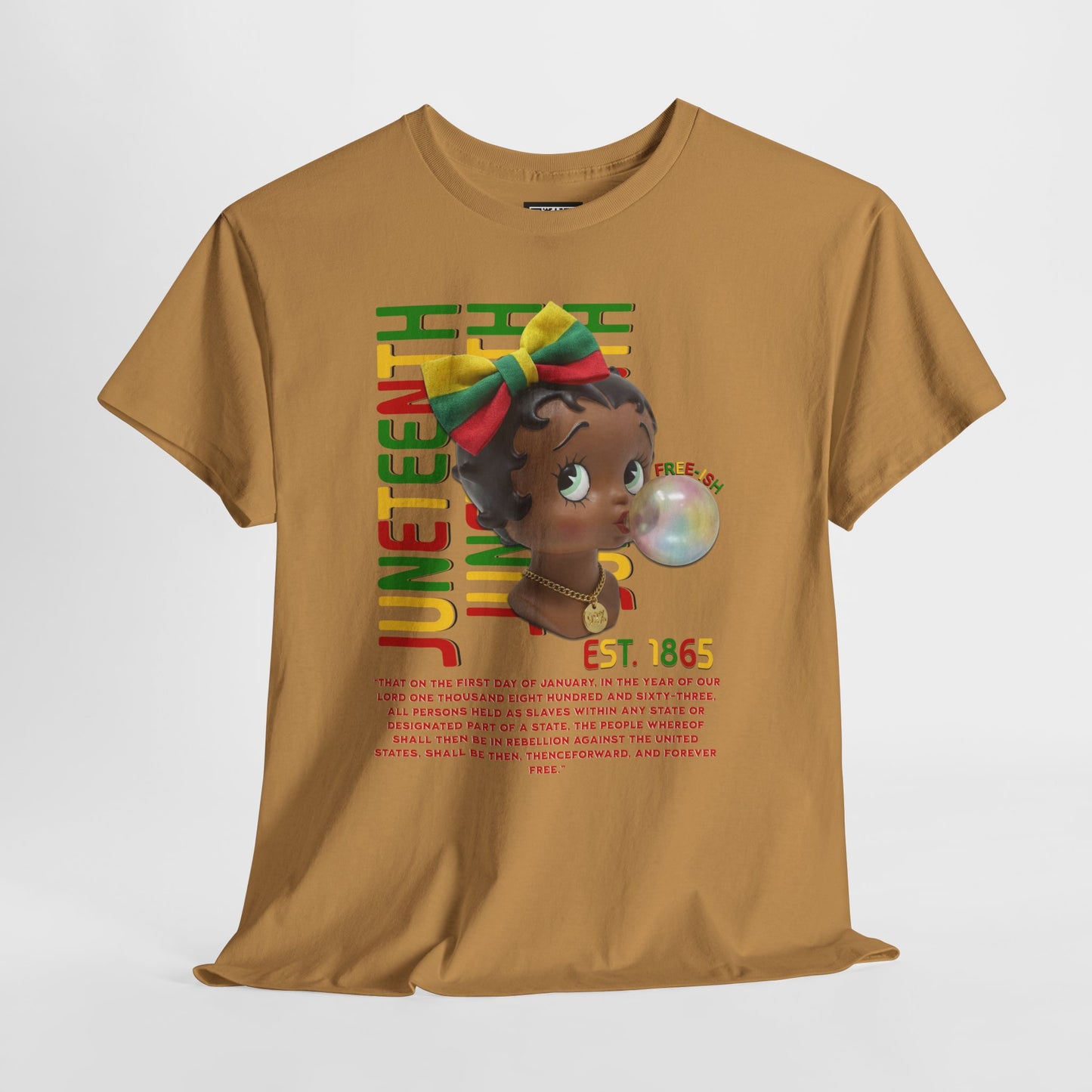 Juneteenth Betty Boop Graphic Tee — "Juneteenth Est. 1865" Celebration T-Shirt