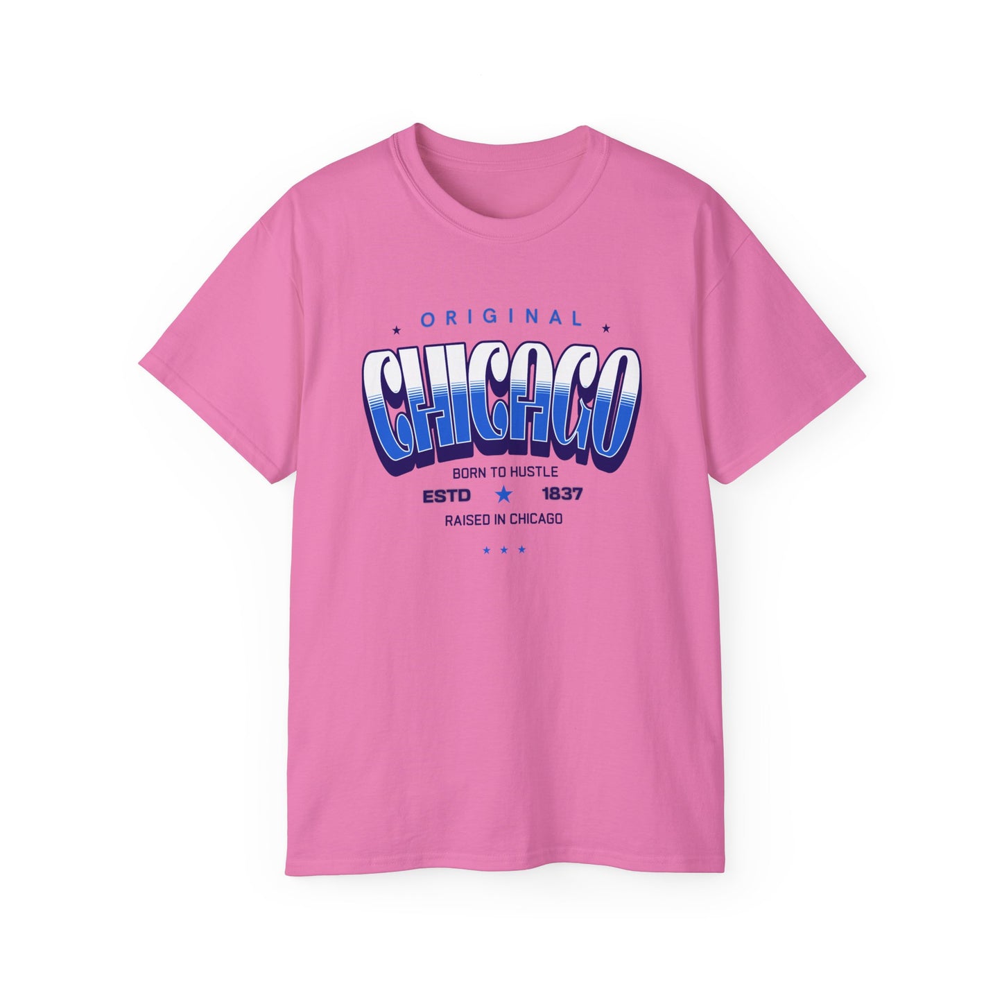 Chicago Hustle Graphic Tee, Streetwear T-Shirt, Gift for Travelers, Chicago Souvenir, Unisex Chicago T-Shirts Casual Wear. Chi-Town Tees