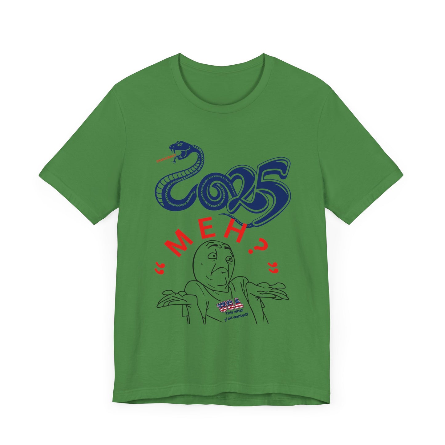 2025 "Meh" T-Shirt Unisex Jersey Short Sleeve Tee, Funny 2025 T-Shirt, New Year's T-Shirt, 92% Black Women, Black Girl Magic,