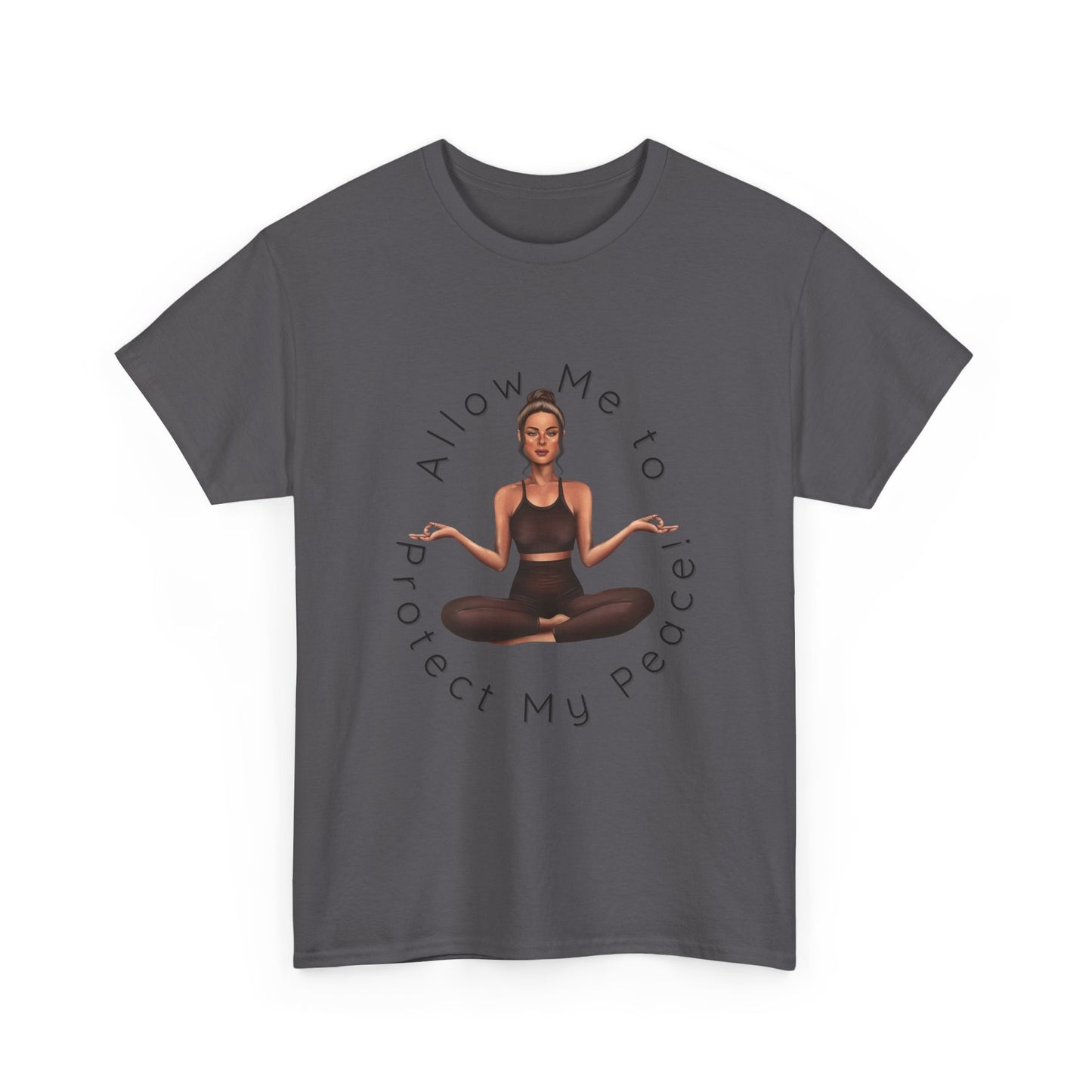 Protect My Peace Yoga Art, Serenity Yoga T-Shirt, Yoga Instructor Shirt, T-Shirt Gift for Yoga Instructor, Gift for Yoga Enthusiast, Fitness Instructor Gift