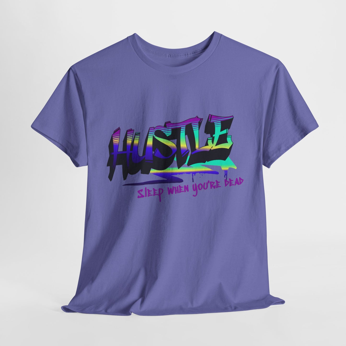 Hustle Hard - Vibrant Graffiti Design, Graffiti-Inspired Art, Motivational Merchandise, Entrepreneur Lifestyle Apparel, Unisex Motivational Gift