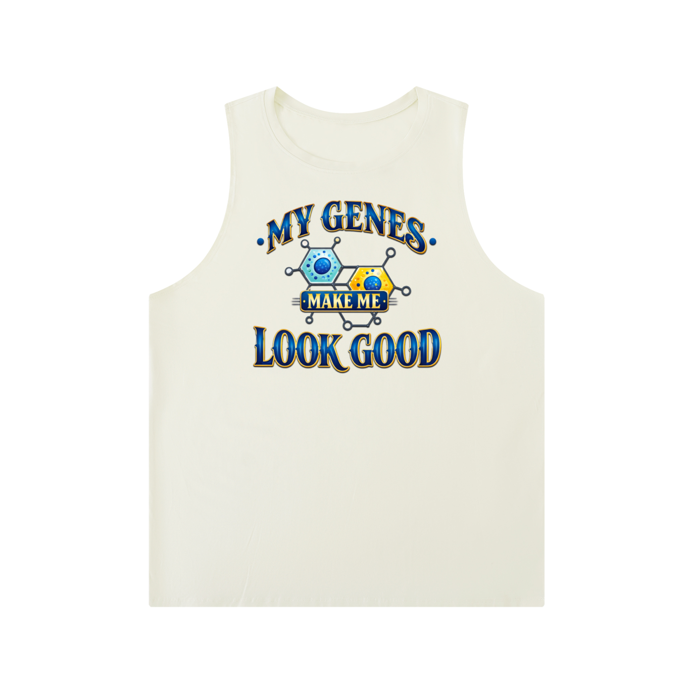 Men's Solid Color Crewneck Tank Top