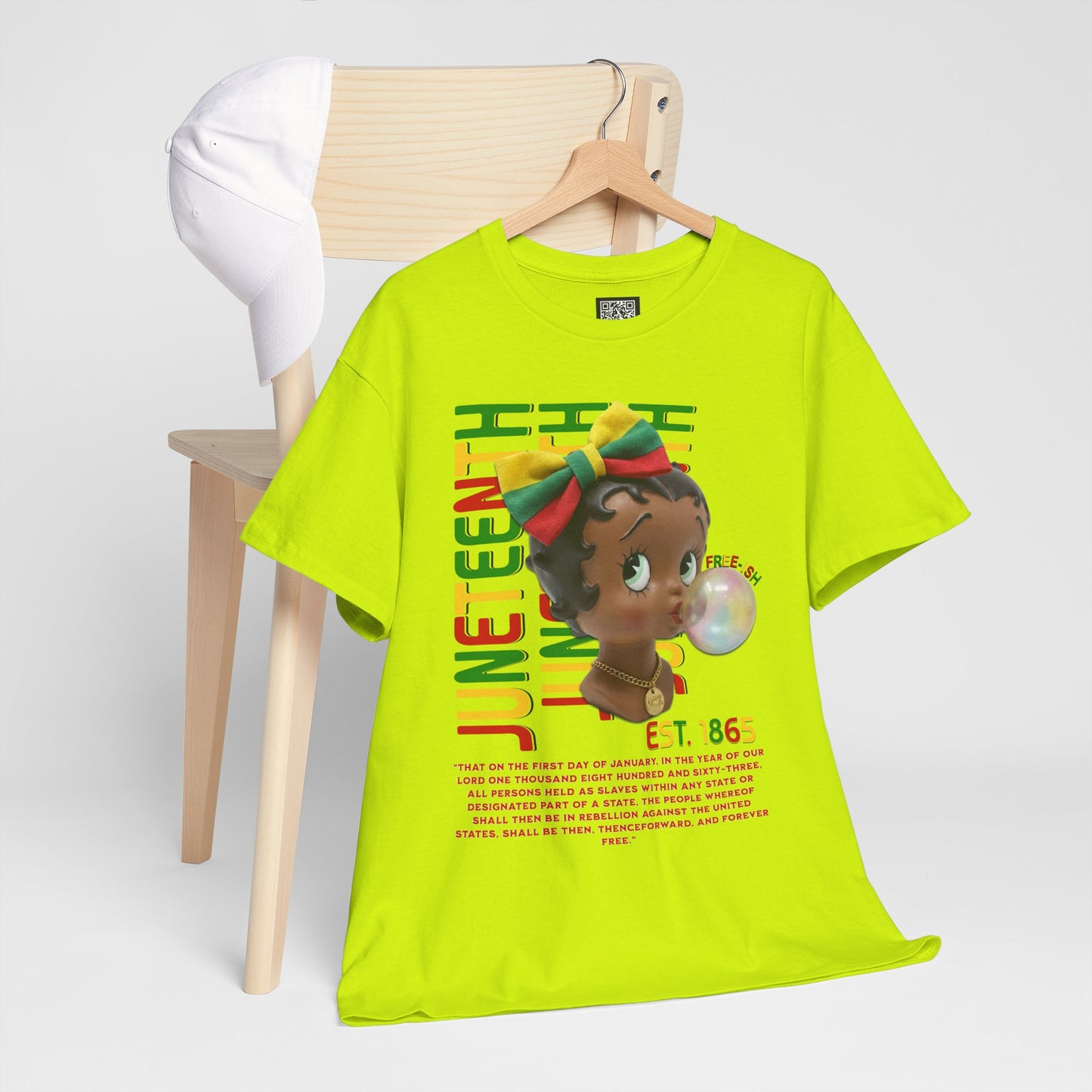 Juneteenth Betty Boop Graphic Tee — "Juneteenth Est. 1865" Celebration T-Shirt
